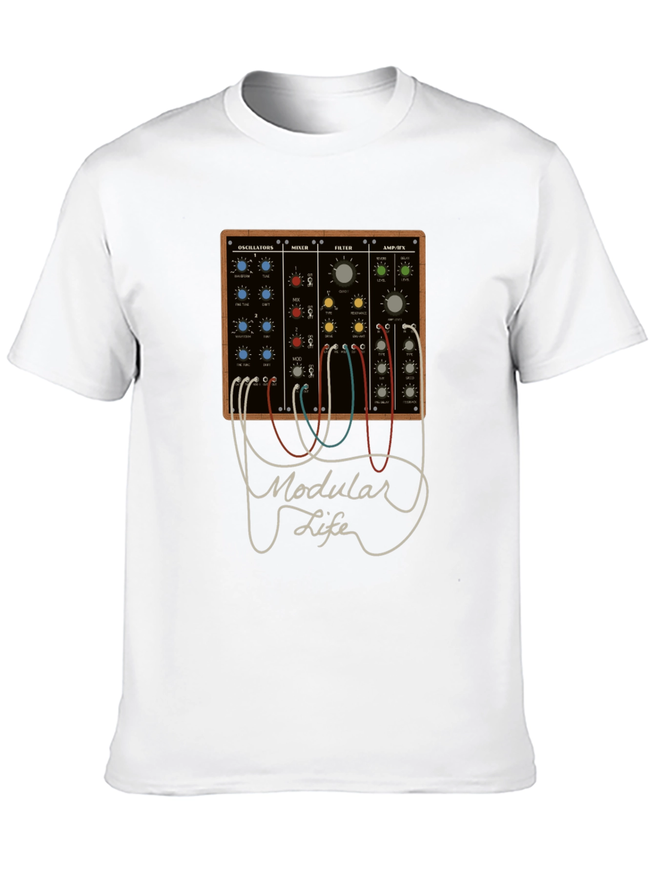 Modular Life T-Shirt - Synth Music Tee