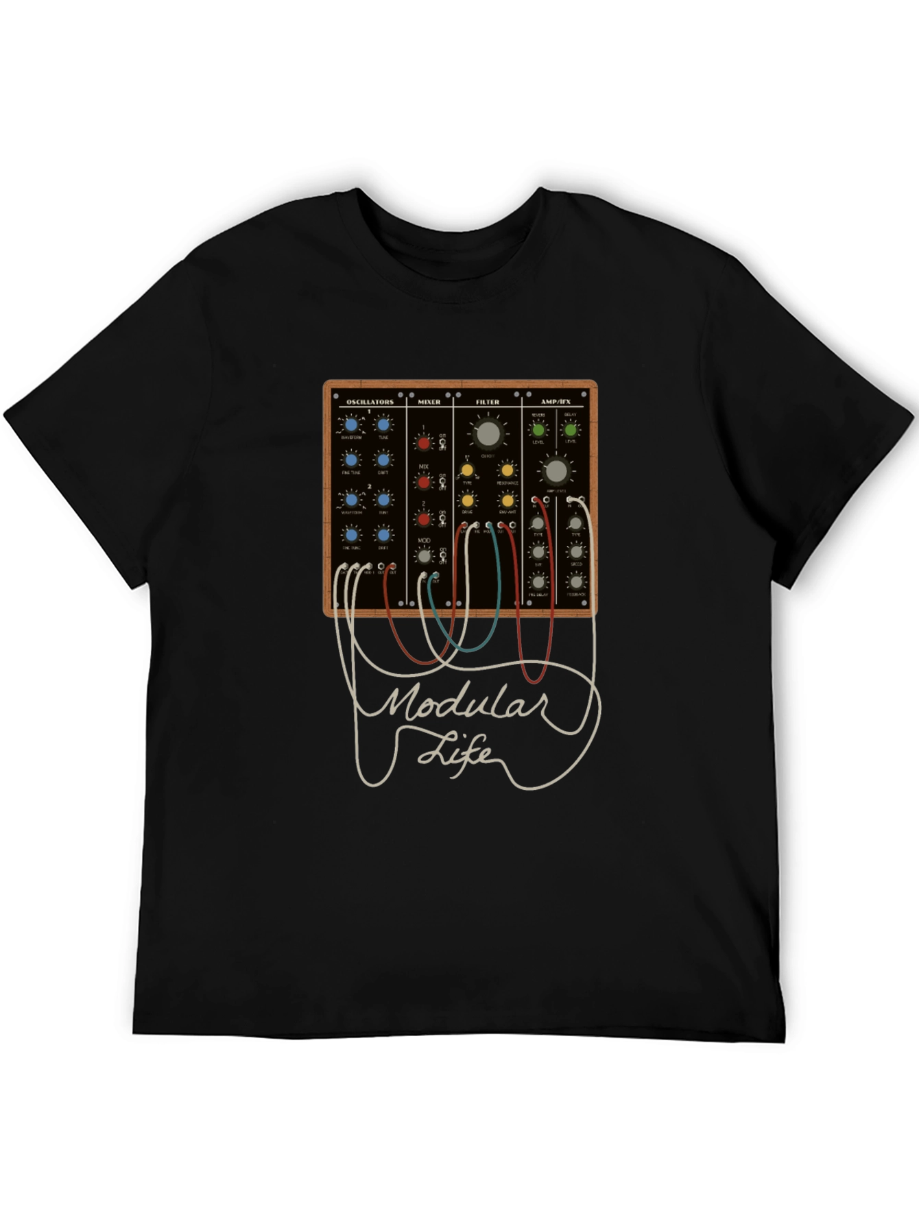 Modular Life T-Shirt - Synth Music Tee