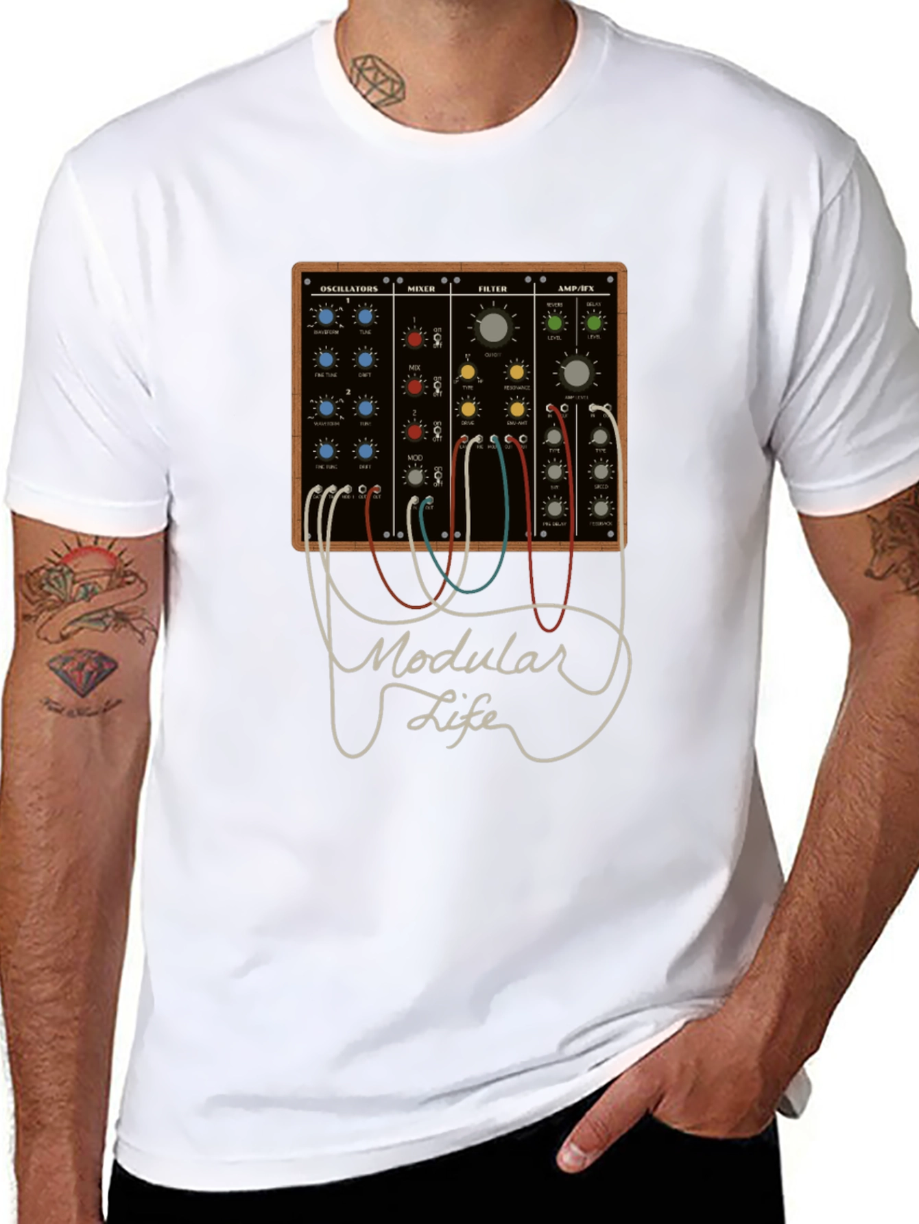 Modular Life T-Shirt - Synth Music Tee
