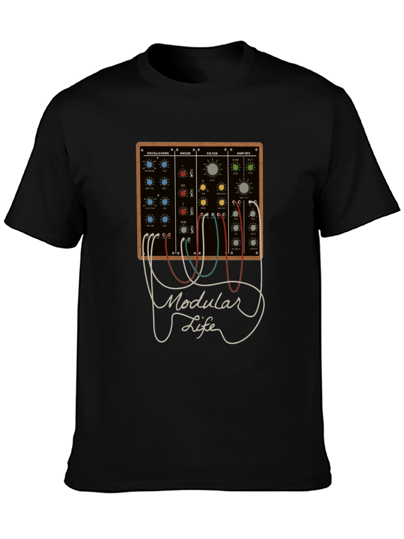 Modular Life T-Shirt - Synth Music Tee