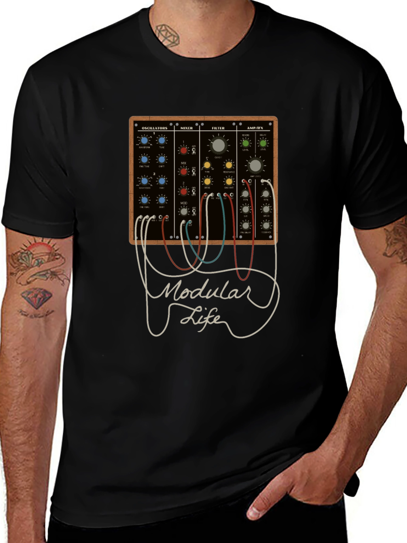 Modular Life T-Shirt - Synth Music Tee