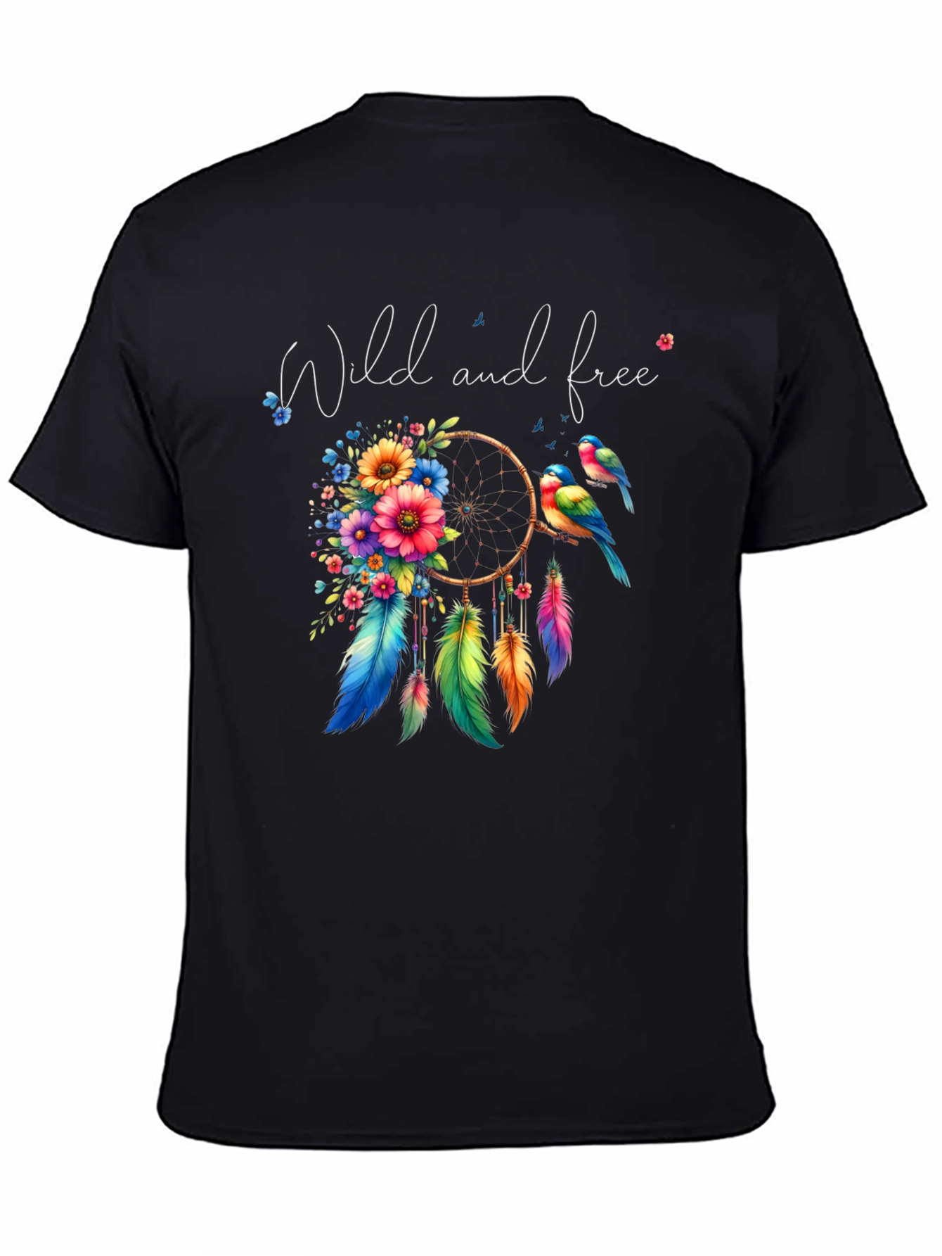 Wild and Free Dreamcatcher T-Shirt - Bohemian Style