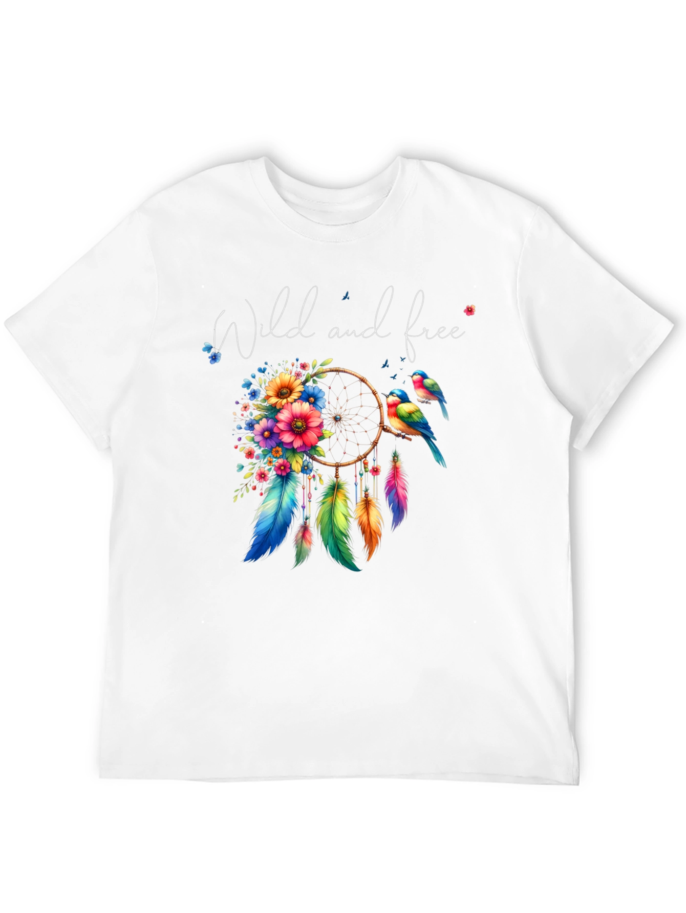 Wild and Free Dreamcatcher T-Shirt - Bohemian Style