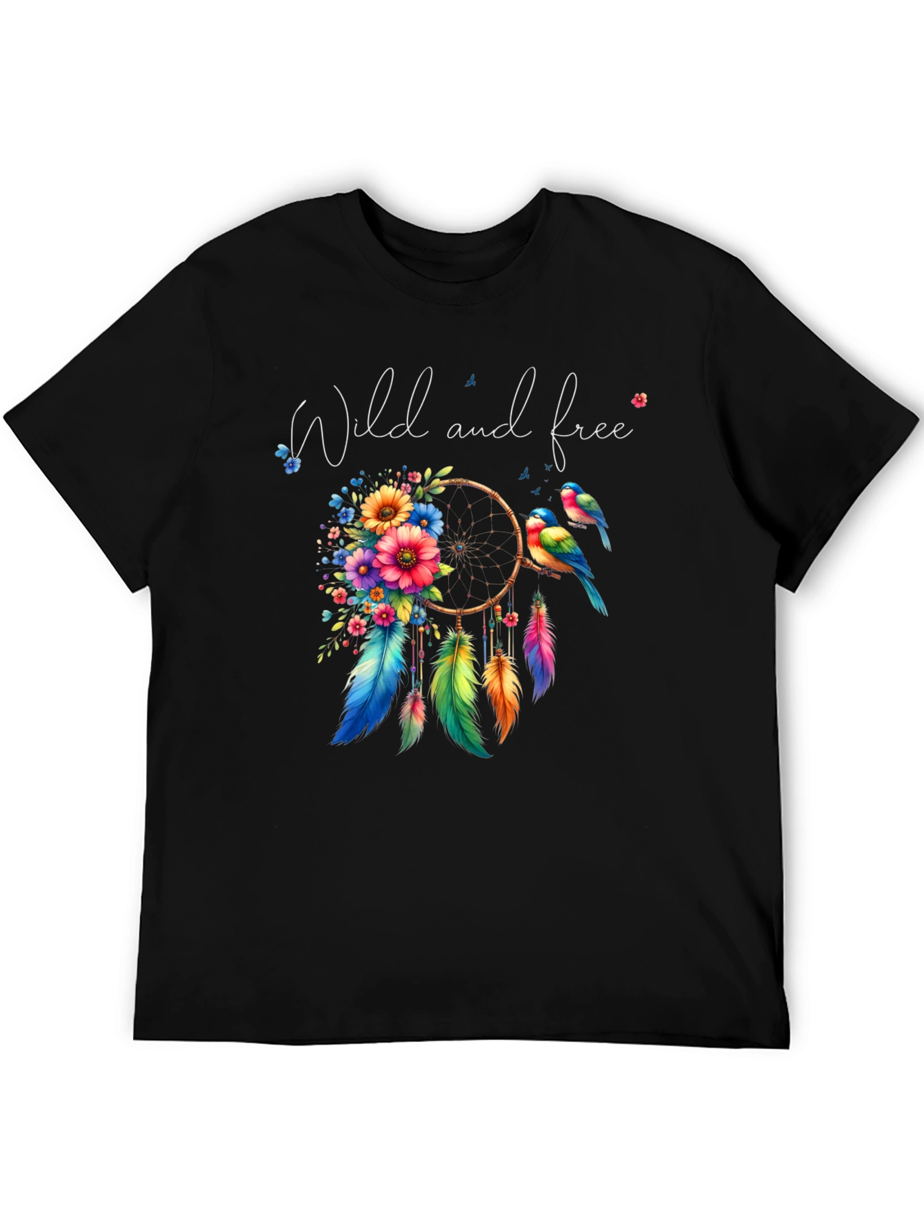 Wild and Free Dreamcatcher T-Shirt - Bohemian Style