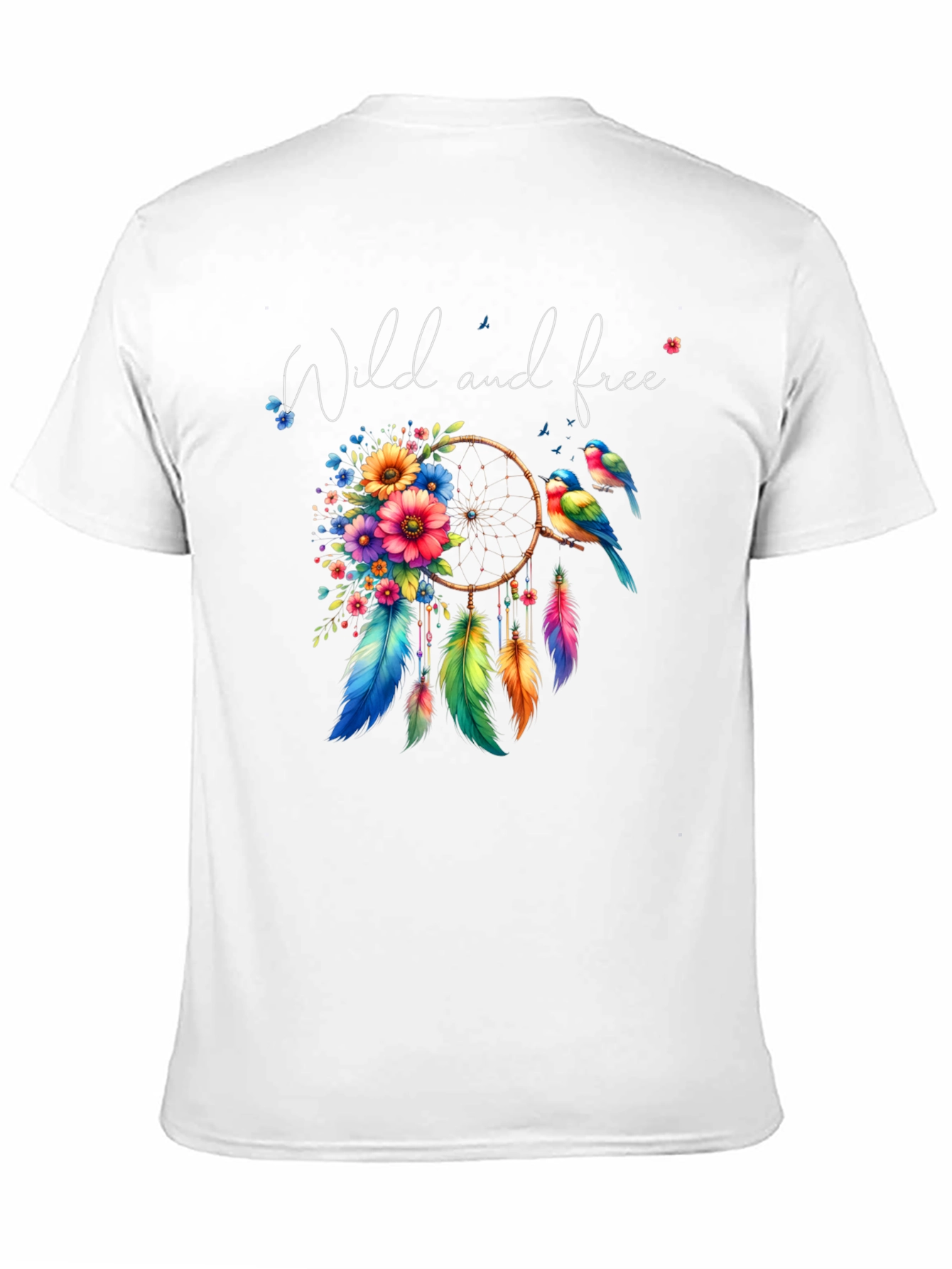Wild and Free Dreamcatcher T-Shirt - Bohemian Style
