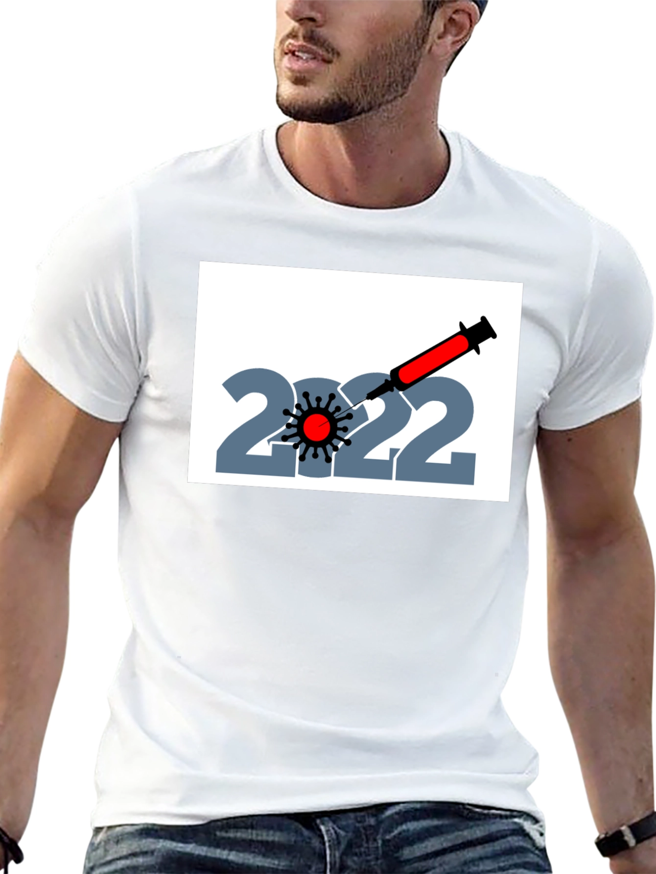 2022 Vaccination T-Shirt - Unisex Black Tee