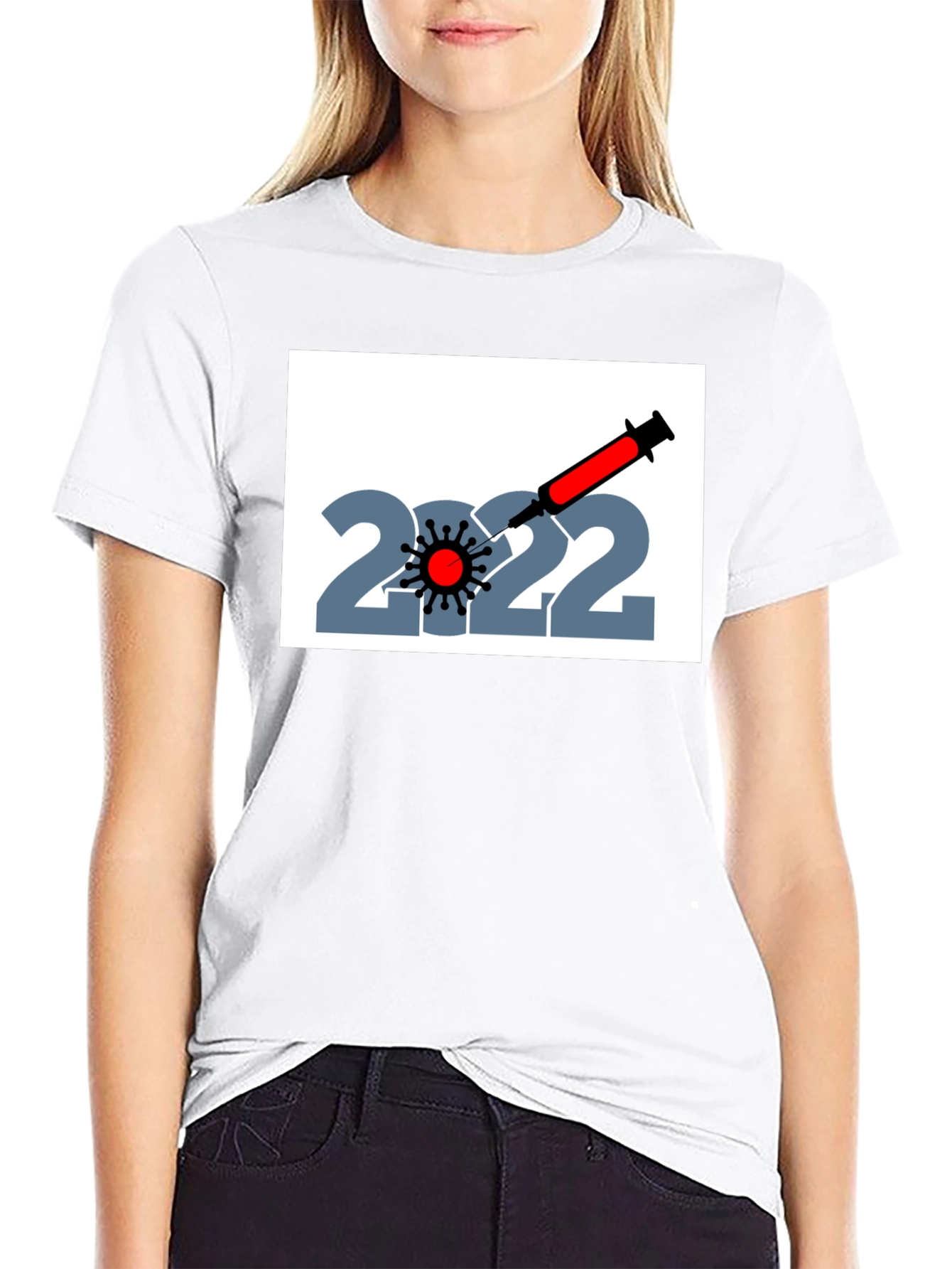 2022 Vaccination T-Shirt - Unisex Black Tee