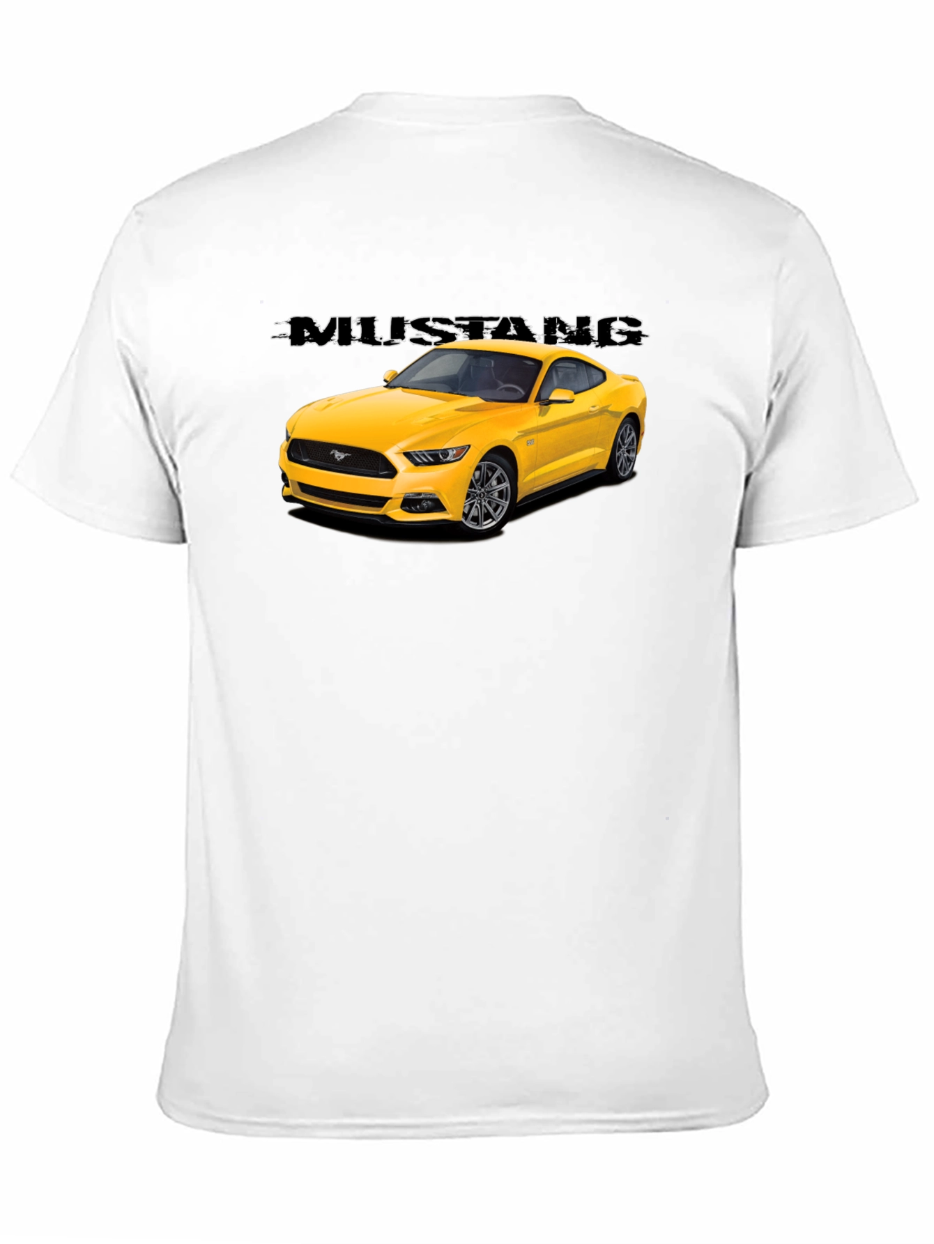 Mustang Car Graphic T-Shirt - Black Cotton Tee
