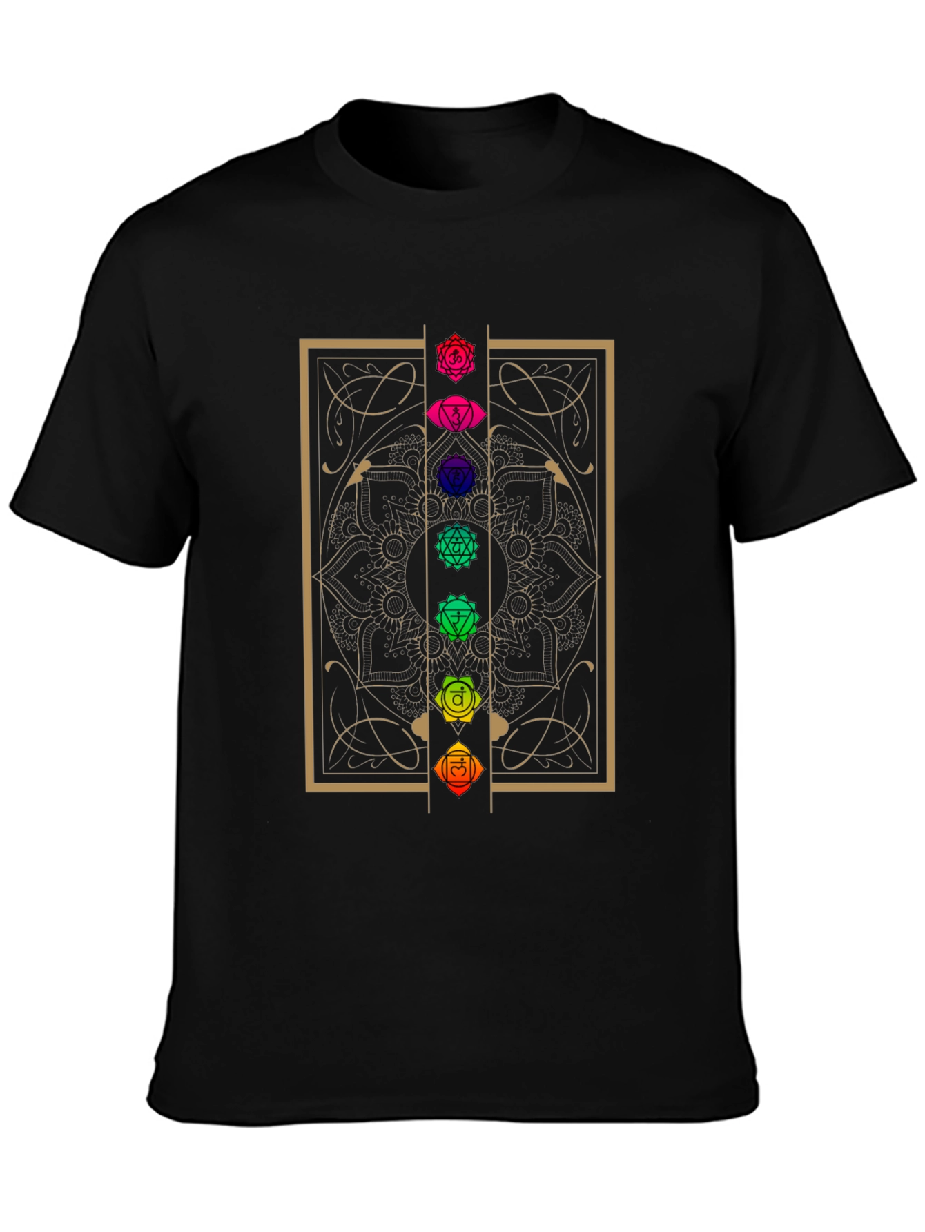 Chakra Mandala Graphic T-Shirt - Spiritual Design