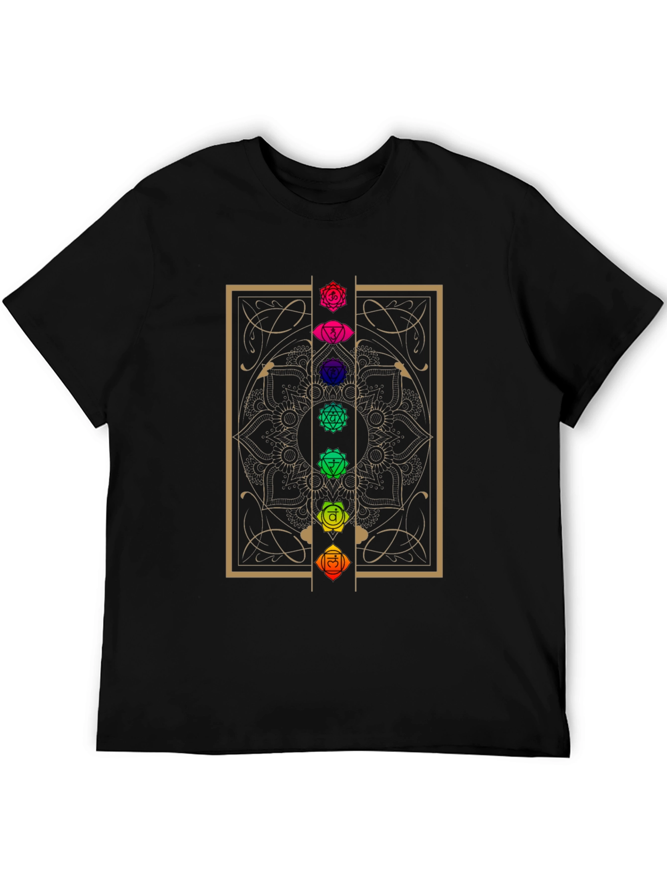 Chakra Mandala Graphic T-Shirt - Spiritual Design