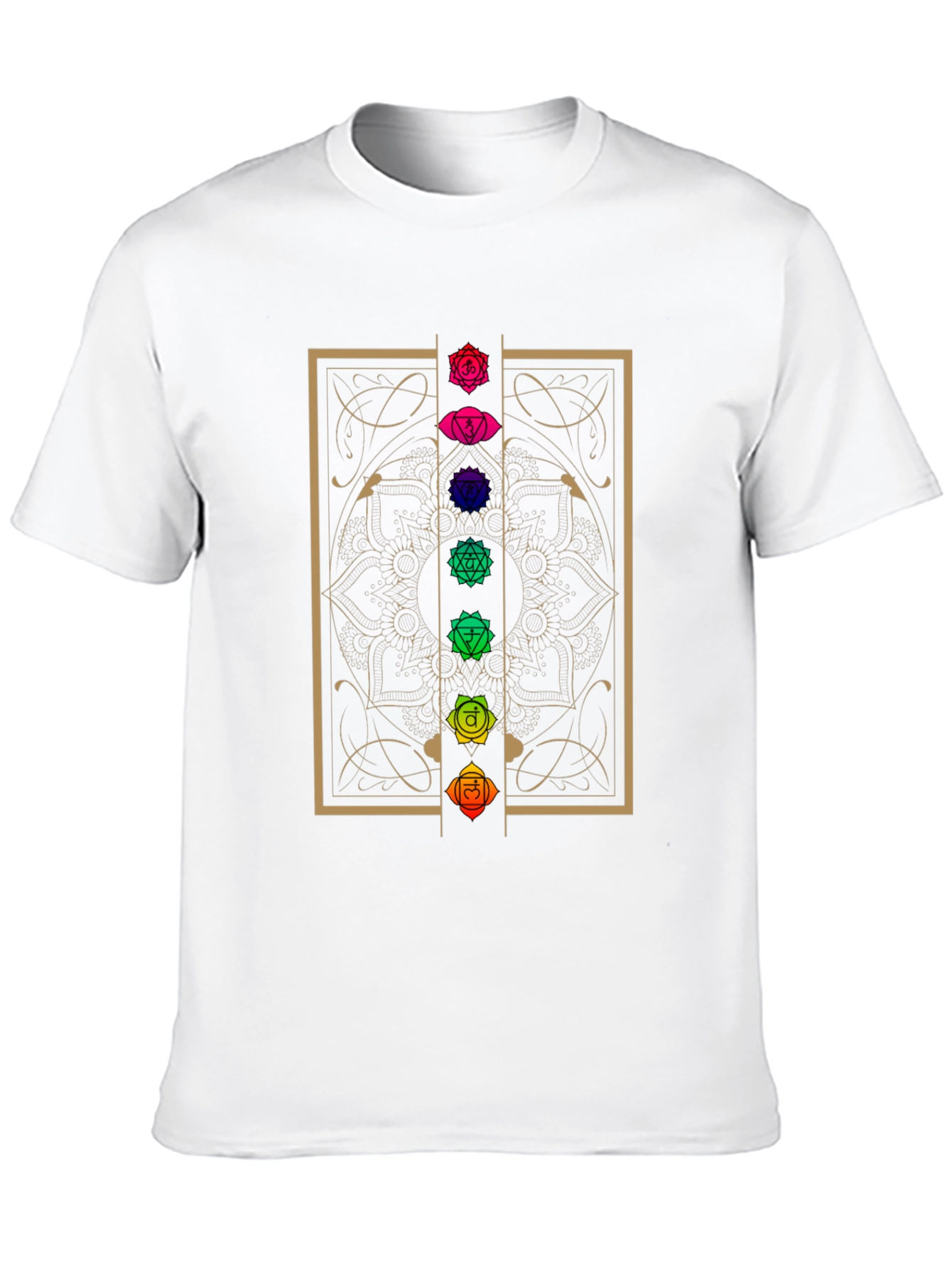 Chakra Mandala Graphic T-Shirt - Spiritual Design