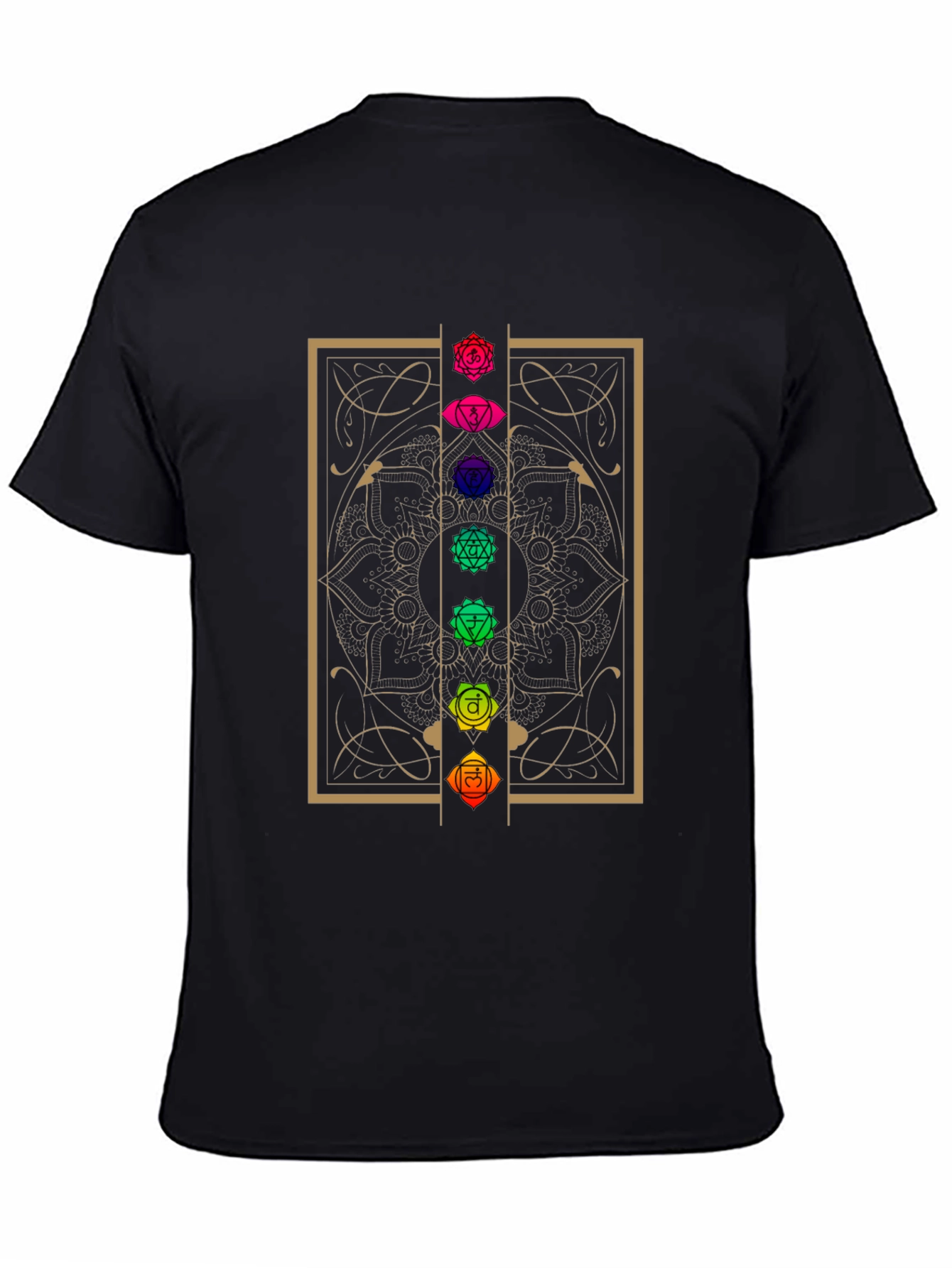 Chakra Mandala Graphic T-Shirt - Spiritual Design