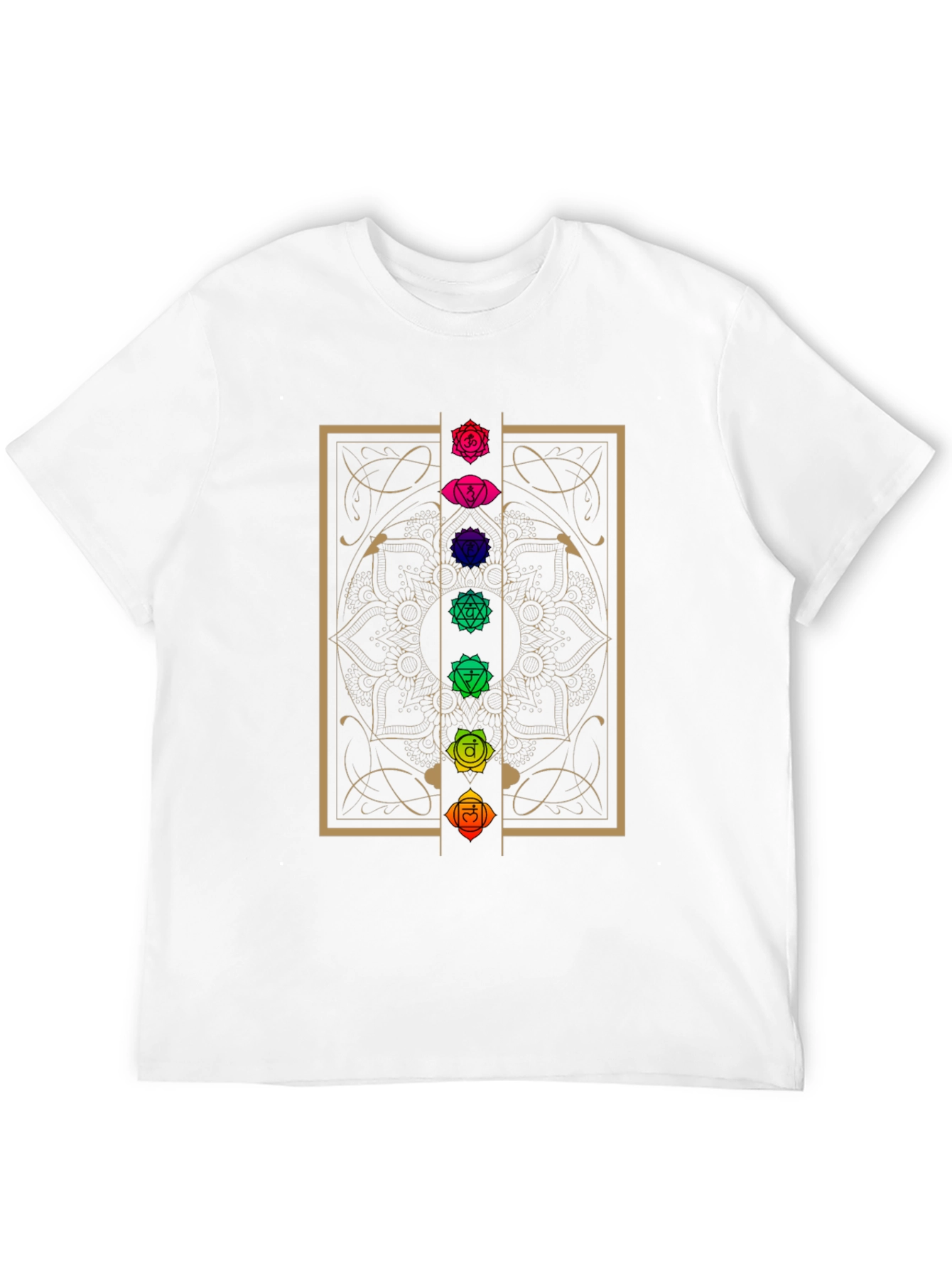 Chakra Mandala Graphic T-Shirt - Spiritual Design