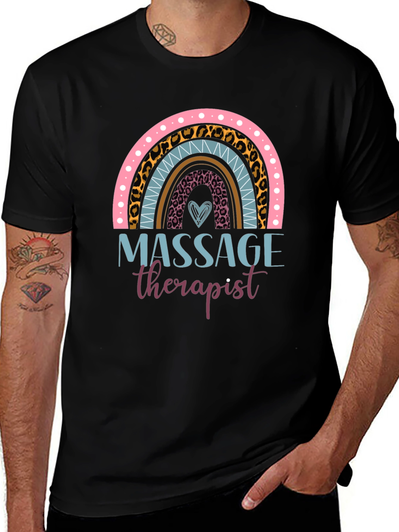 Massage Therapist Rainbow T-Shirt