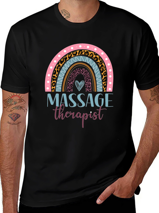 Massage Therapist Rainbow T-Shirt
