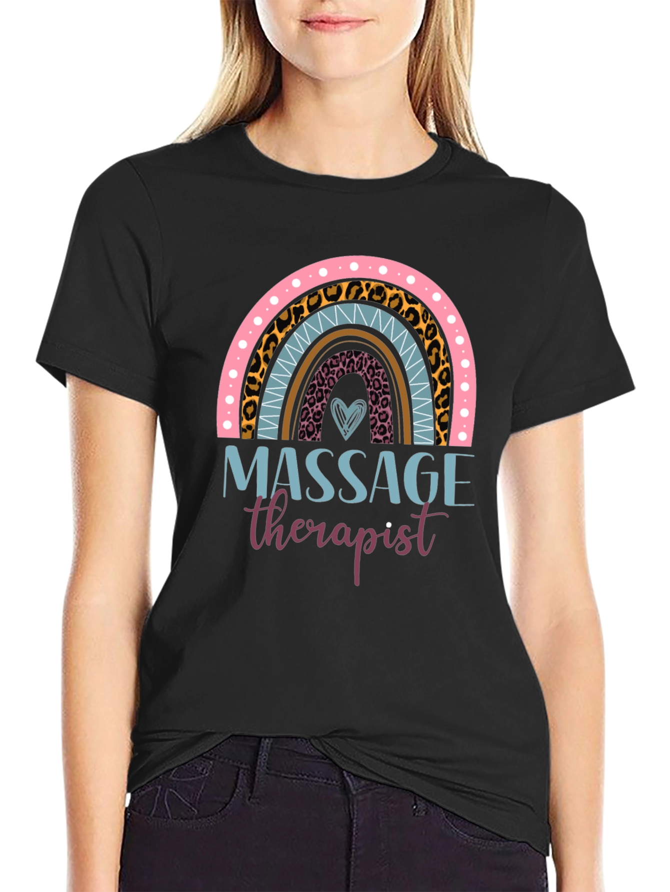 Massage Therapist Rainbow T-Shirt