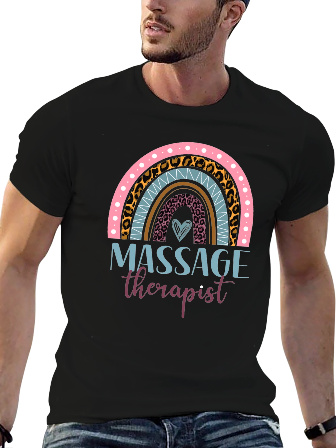 Massage Therapist Rainbow T-Shirt