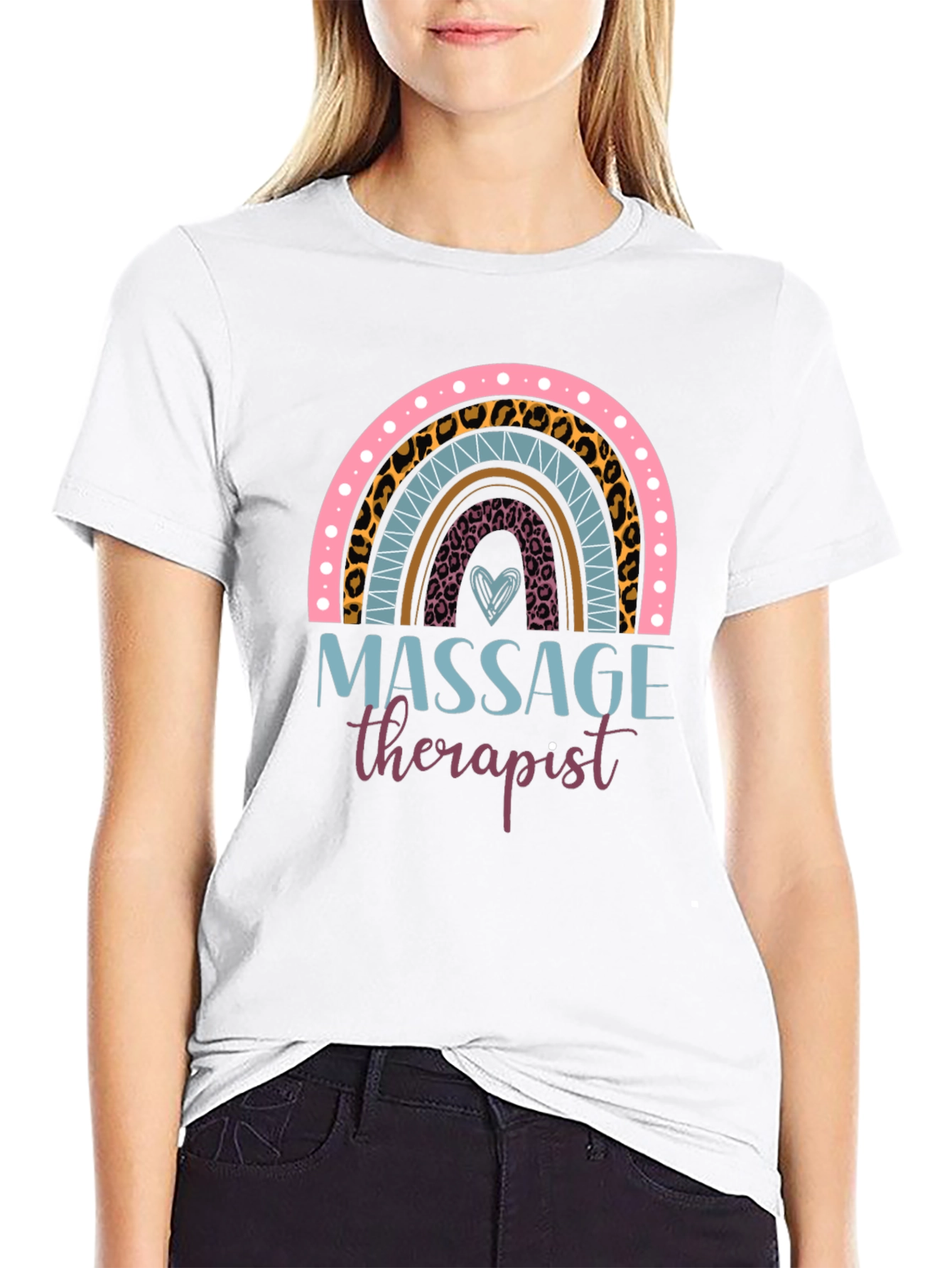 Massage Therapist Rainbow T-Shirt