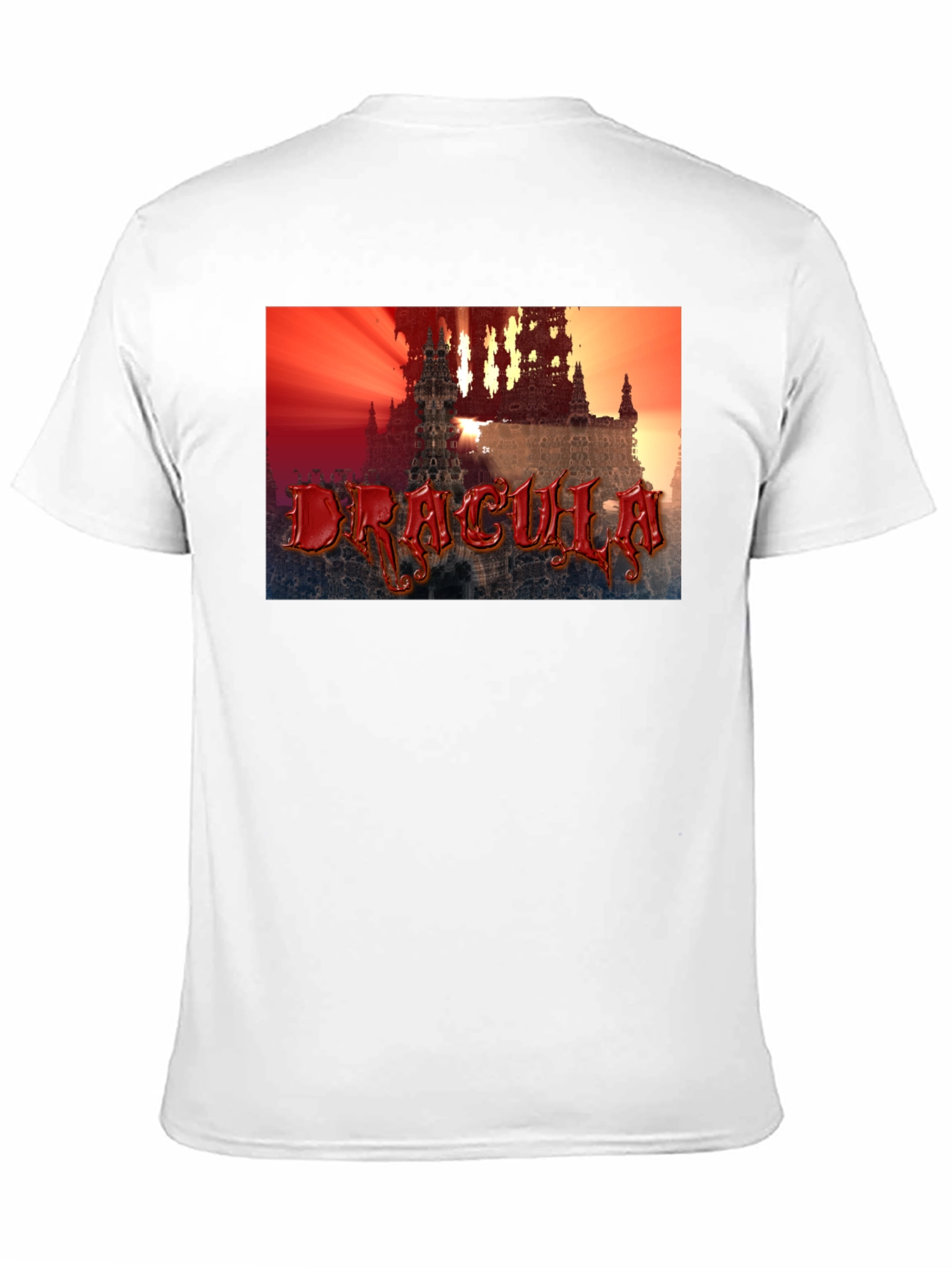 Dracula Castle Graphic T-Shirt - Black