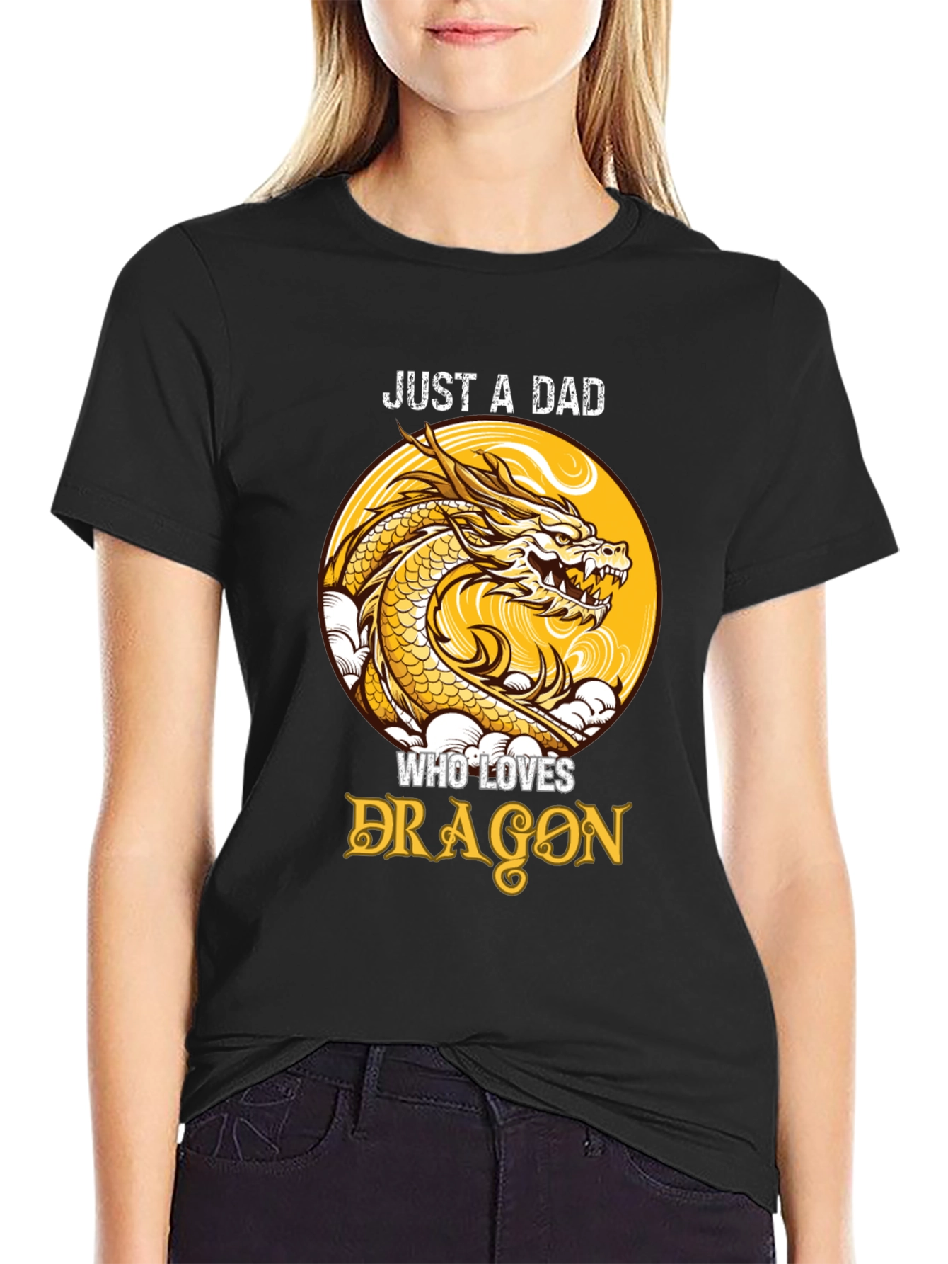 Just a Dad Who Loves Dragons T-Shirt