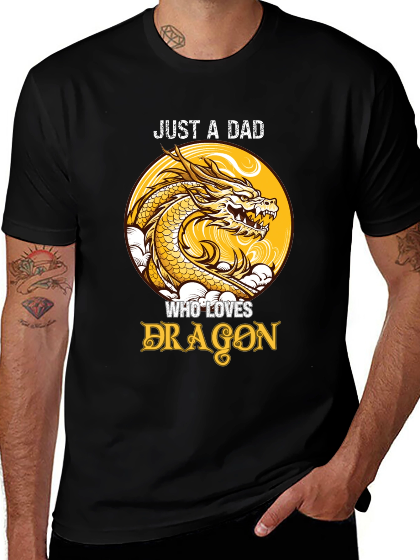 Just a Dad Who Loves Dragons T-Shirt