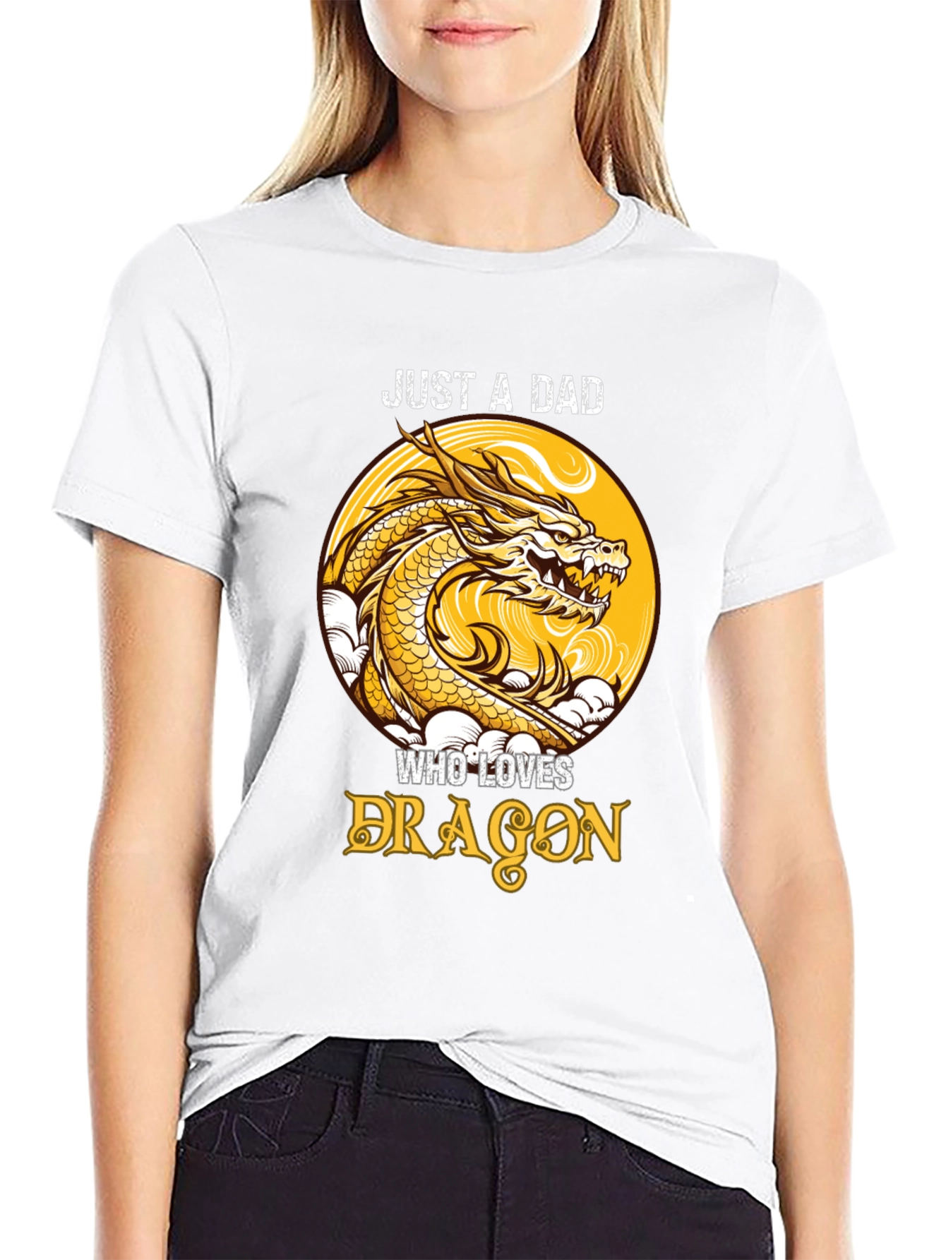 Just a Dad Who Loves Dragons T-Shirt