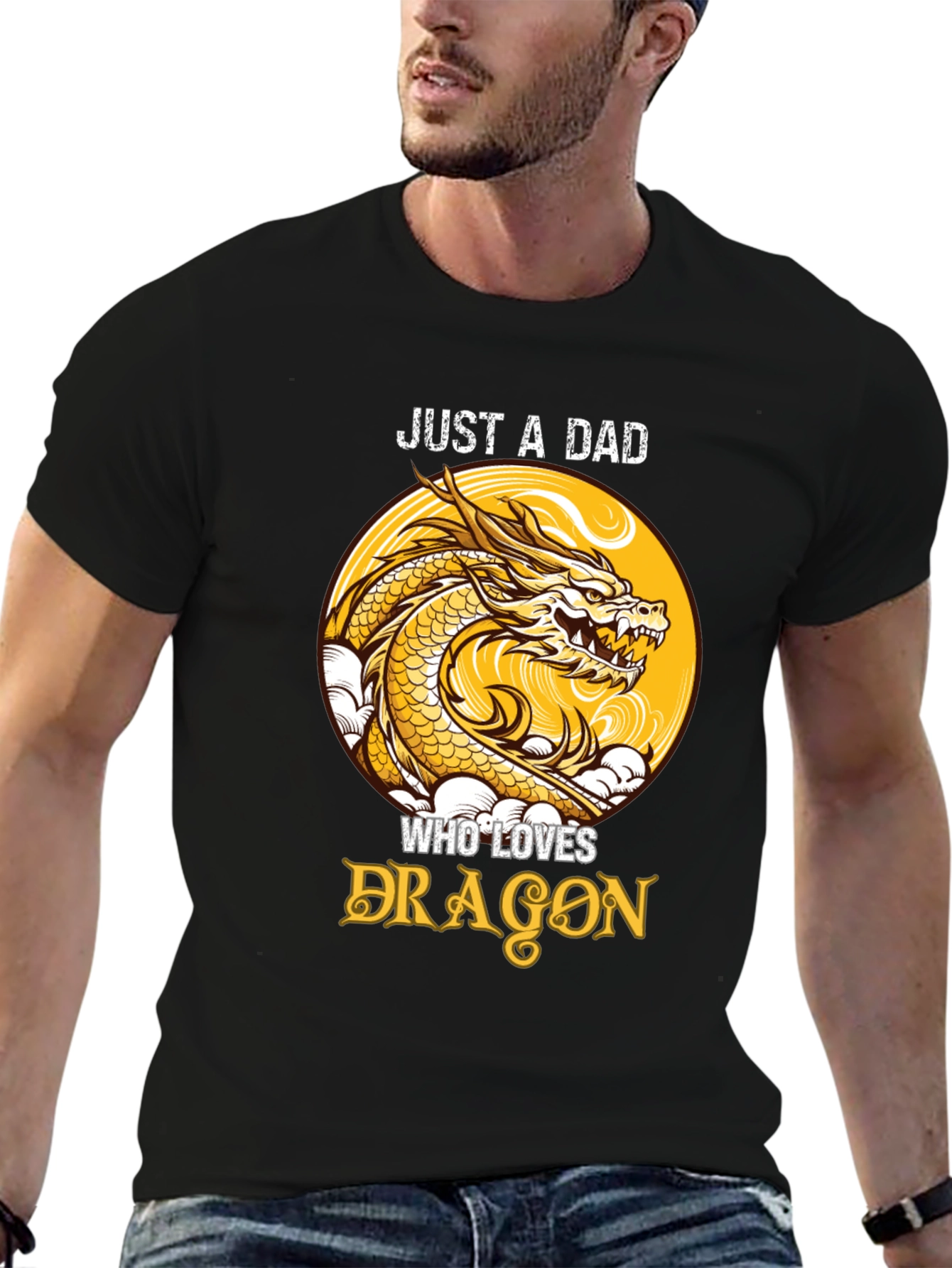 Just a Dad Who Loves Dragons T-Shirt