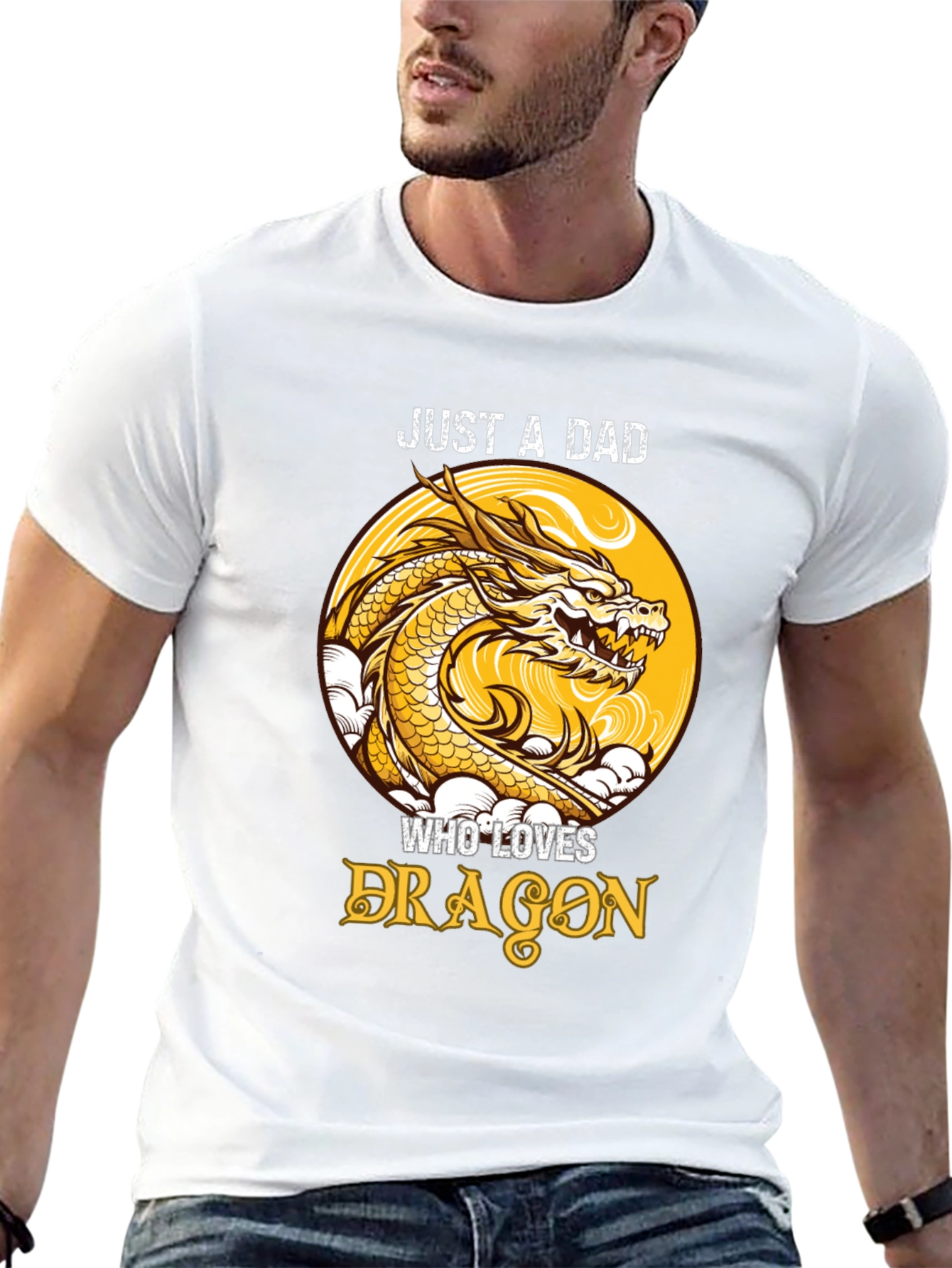 Just a Dad Who Loves Dragons T-Shirt
