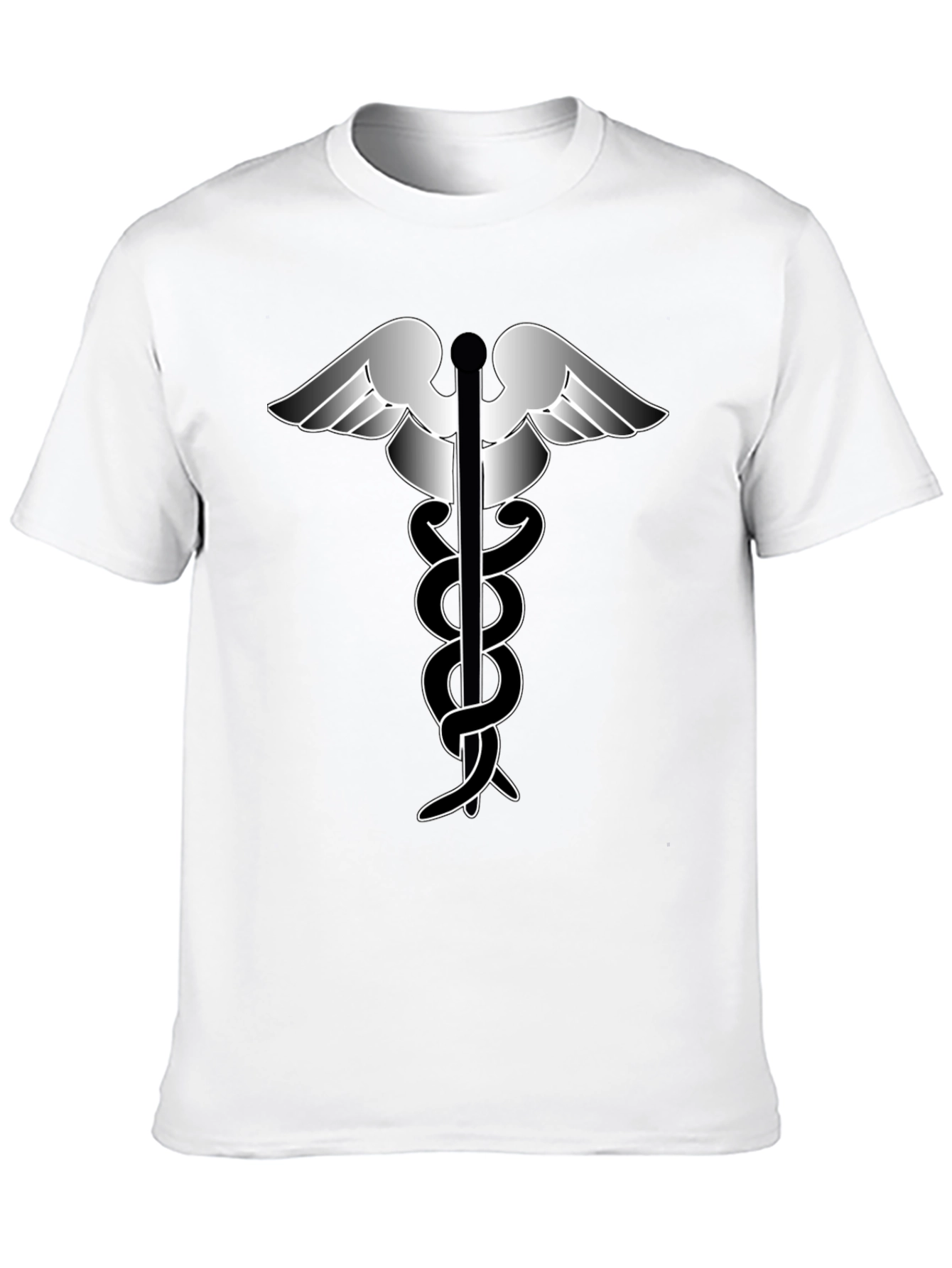 Caduceus Medical Symbol Black T-Shirt