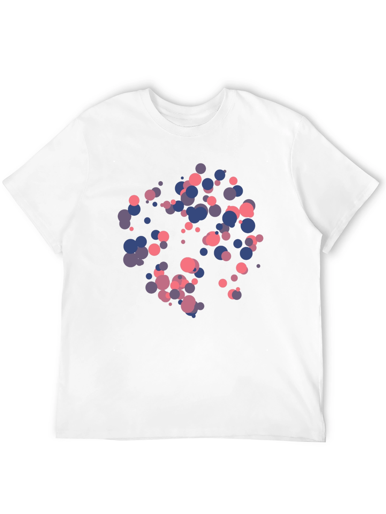 Abstract Dots Graphic Black T-Shirt