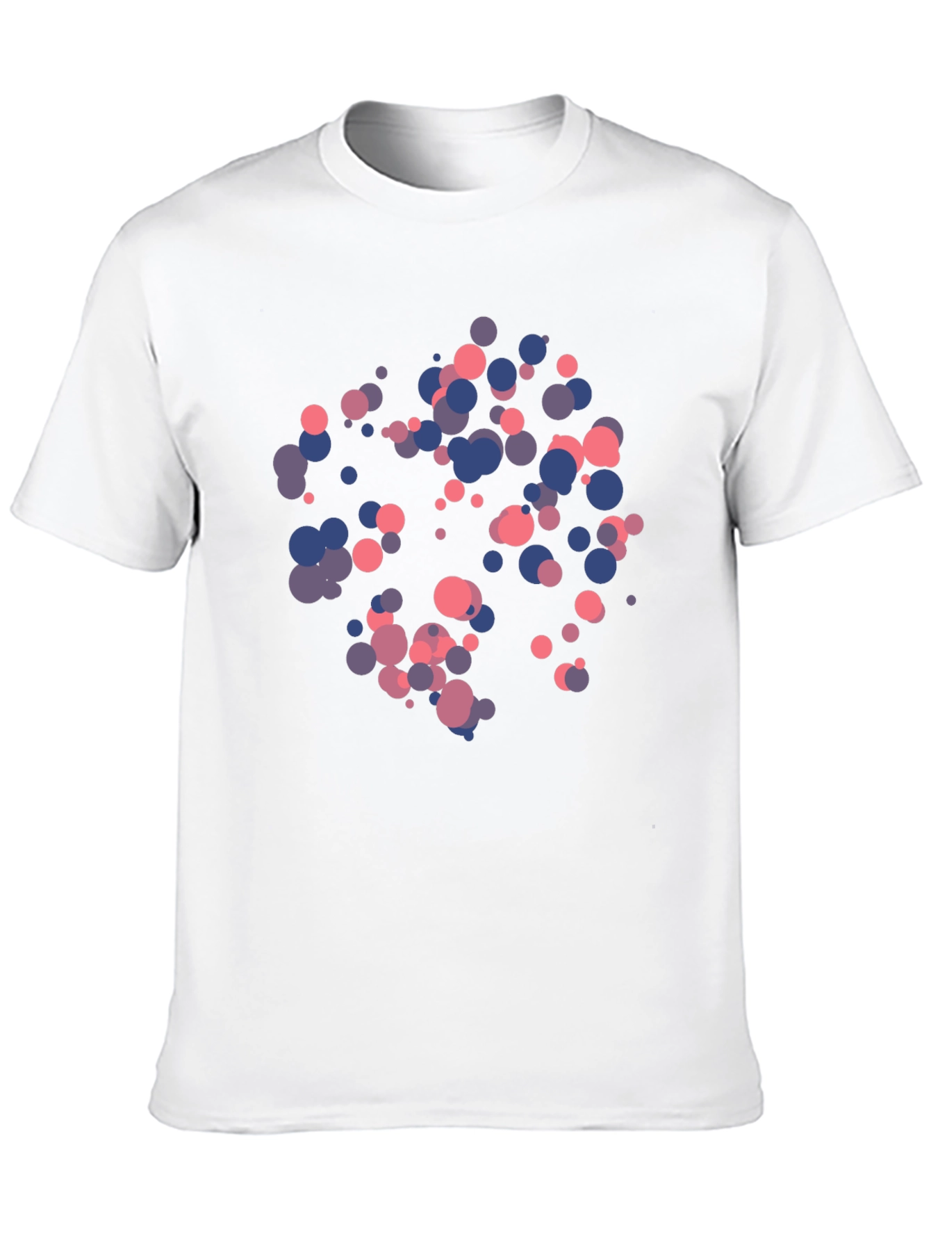 Abstract Dots Graphic Black T-Shirt