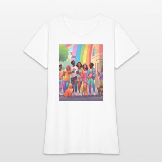 A group of people laughing and enjoying each other