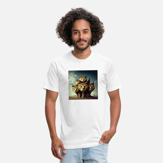 A massive five-headed cat style of salvador dali