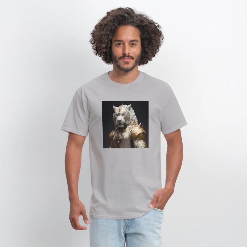 A statue of a tiger hyperdetailed fantasy