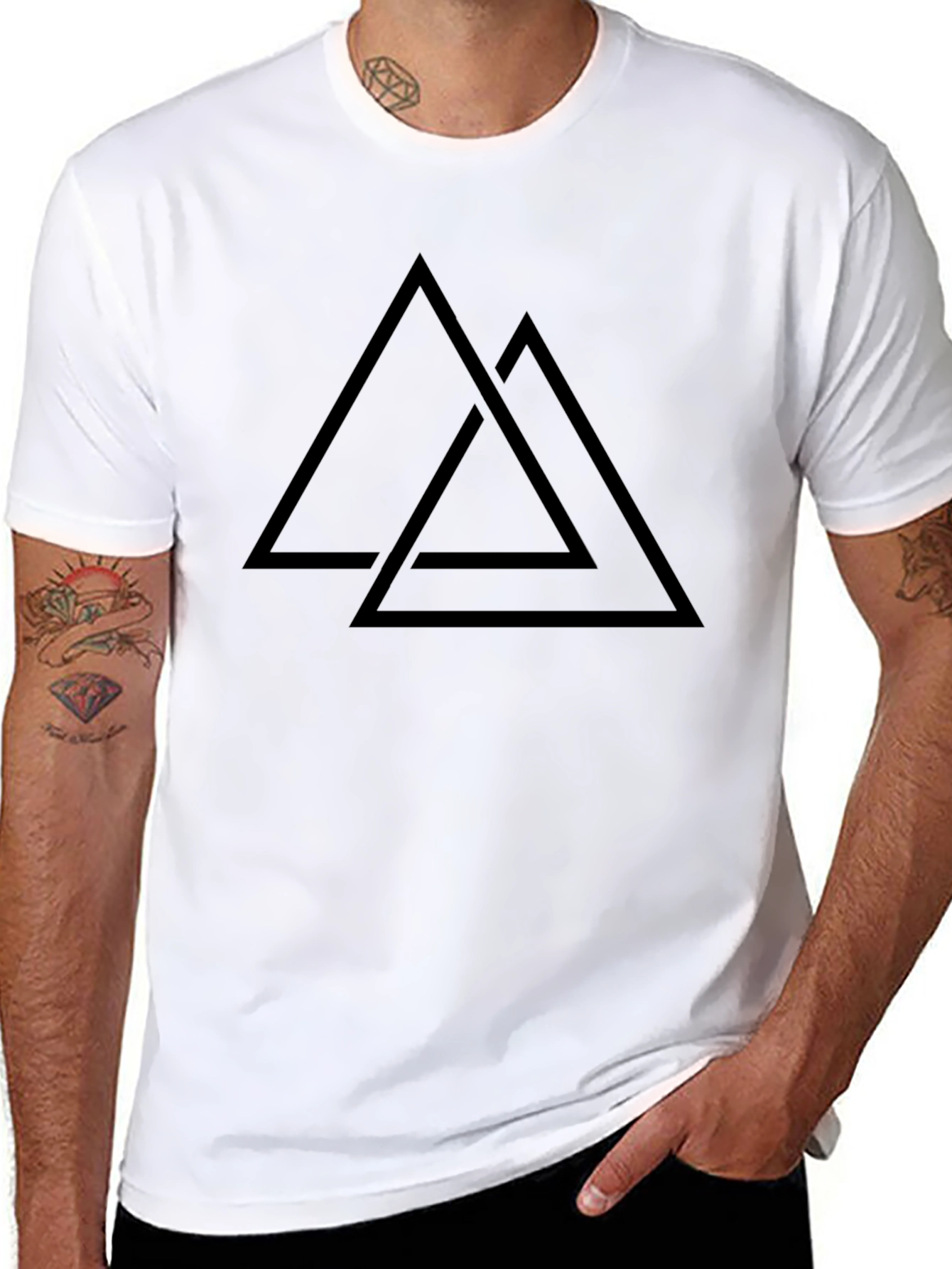 Black Valhalla T-Shirt | Norse Viking Symbol