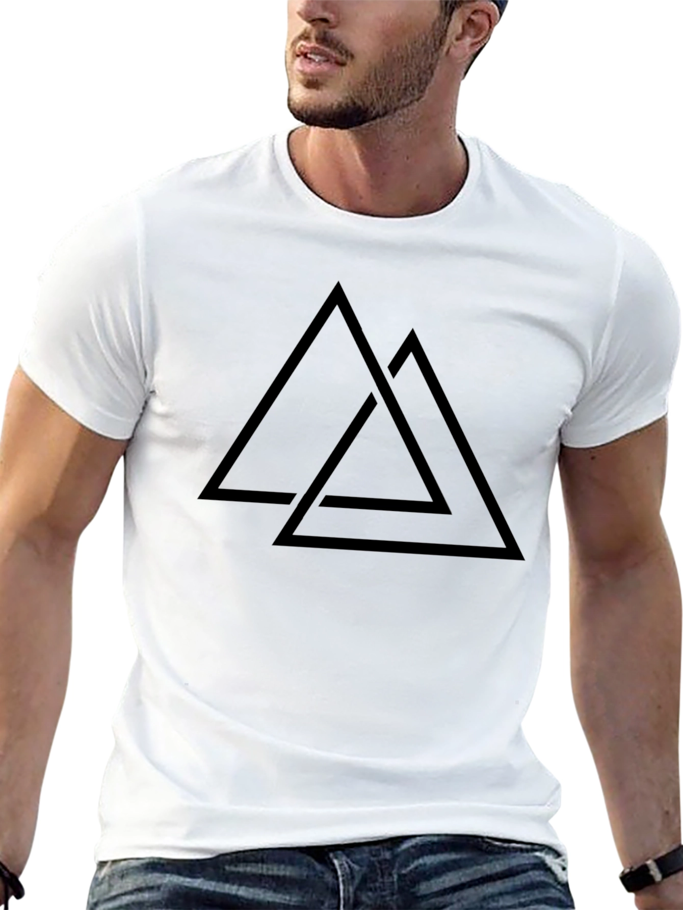 Black Valhalla T-Shirt | Norse Viking Symbol