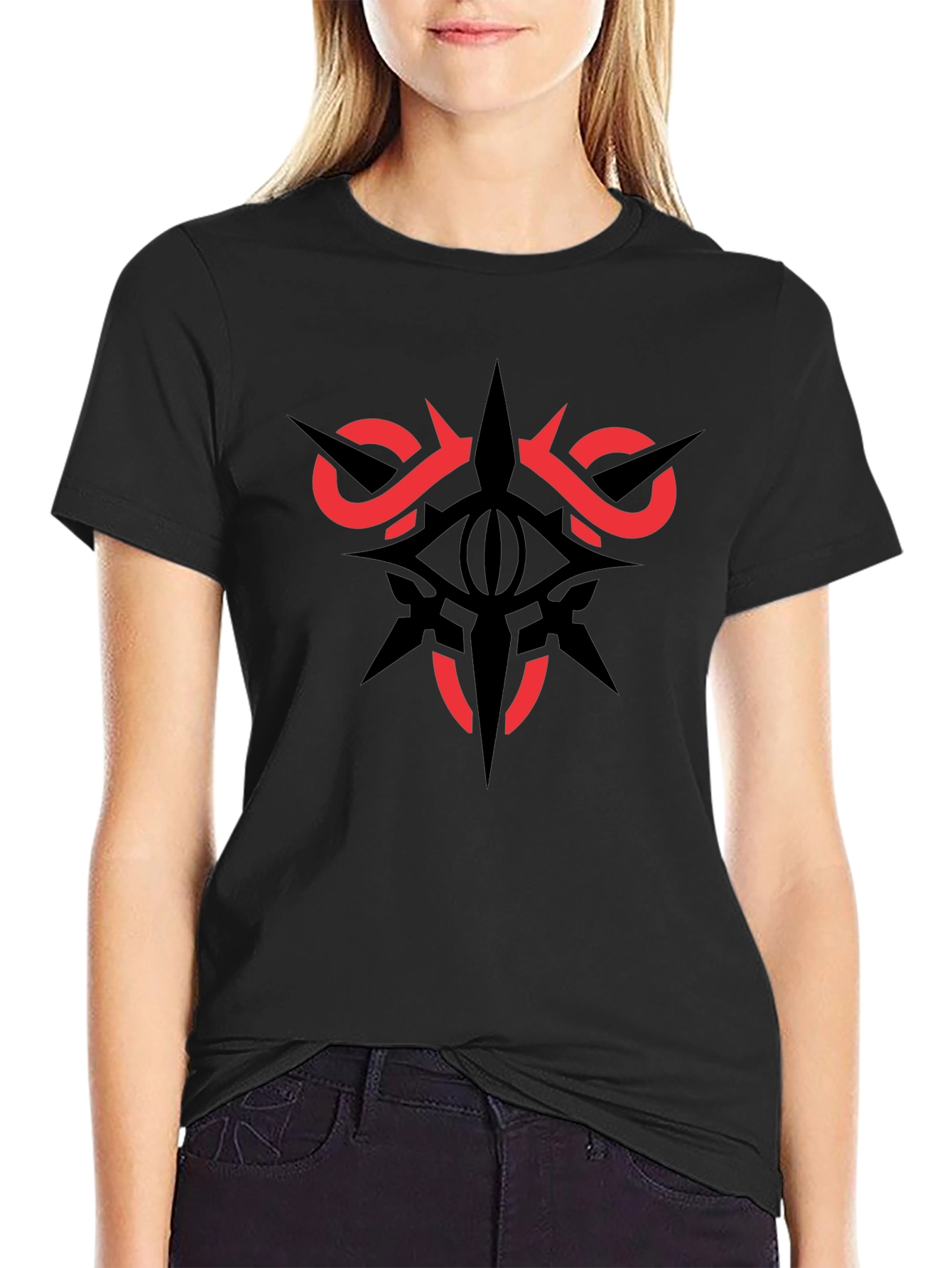 Eye & Horns Graphic Black T-Shirt