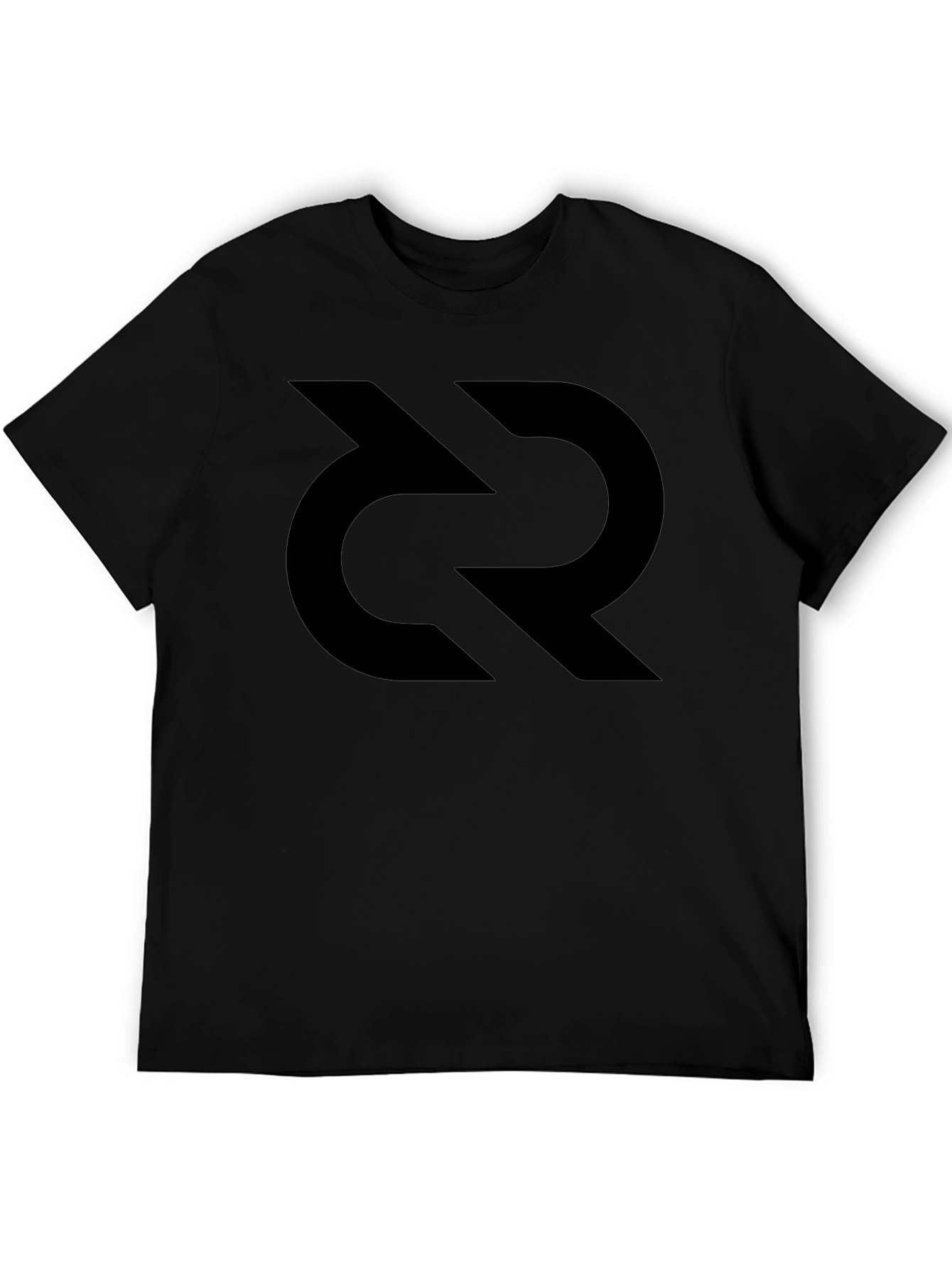 Black Graphic Tee - Modern Logo Design