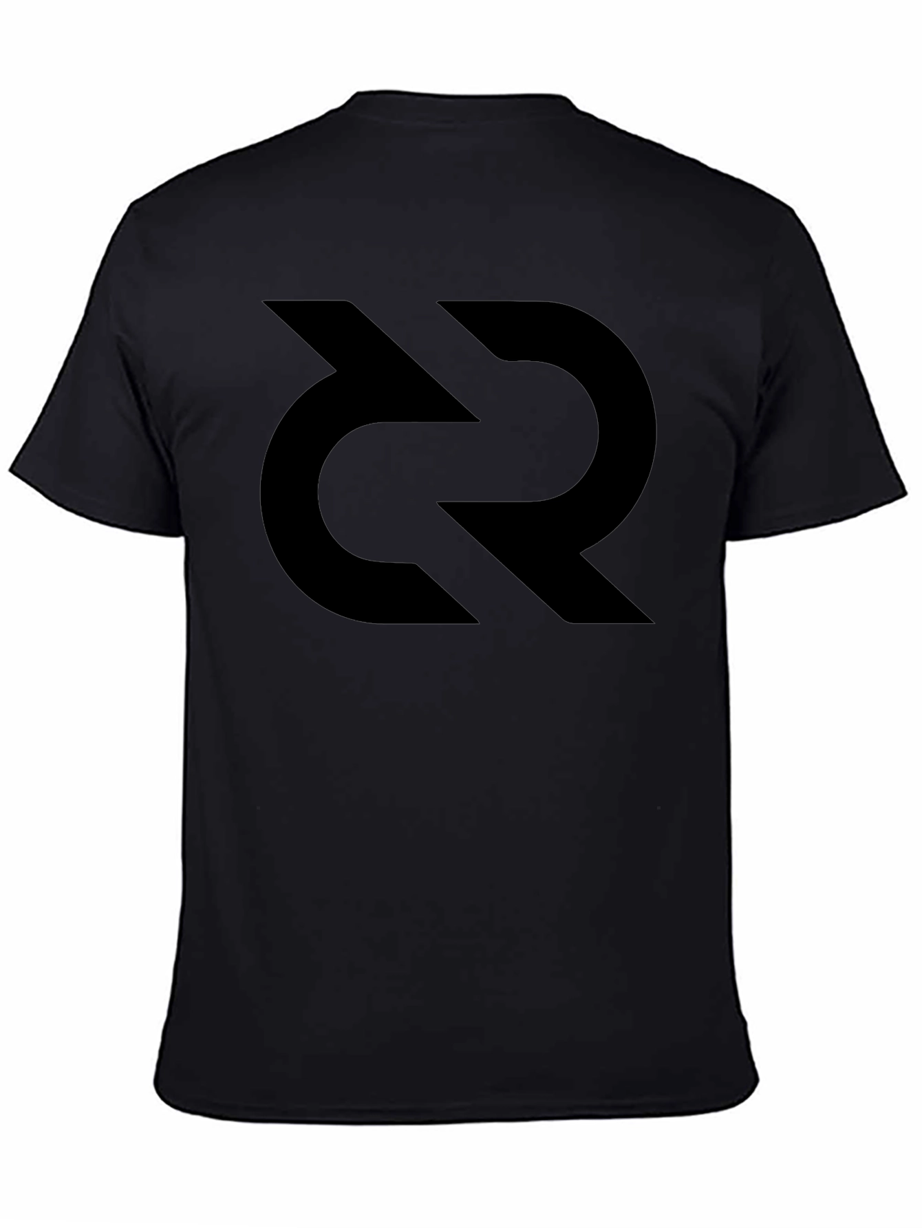 Black Graphic Tee - Modern Logo Design