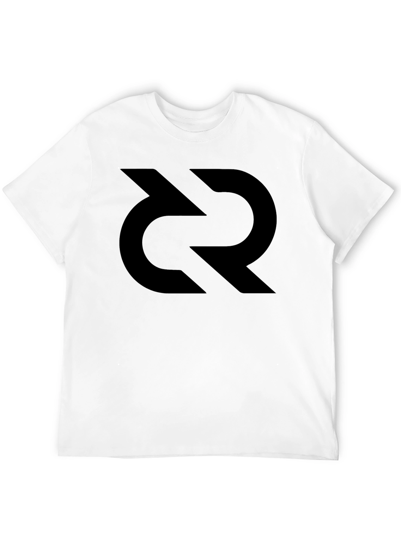 Black Graphic Tee - Modern Logo Design