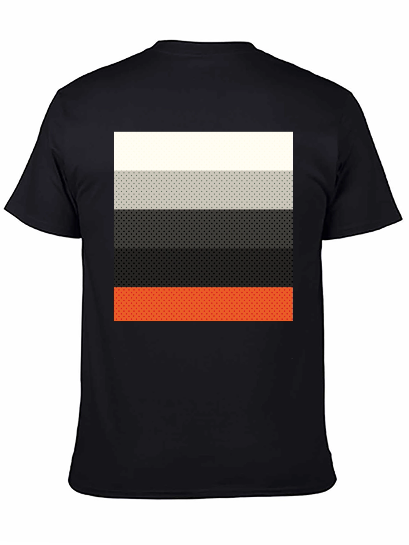 Striped Dot Pattern Mens Graphic T-Shirt