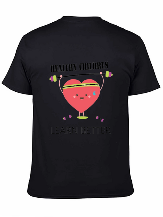 Healthy Children Learn Better Graphic T-Shirt