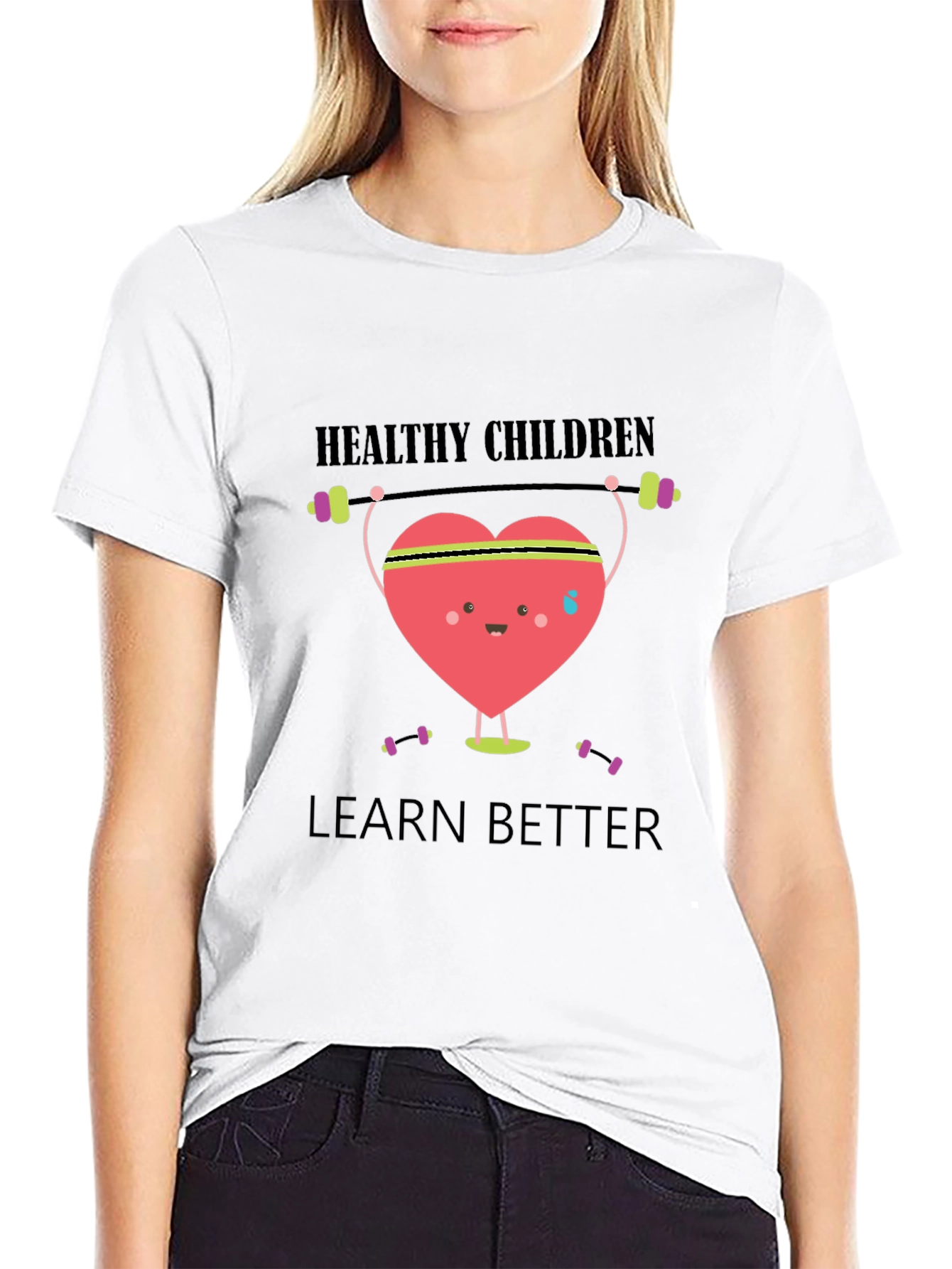 Healthy Children Learn Better Graphic T-Shirt