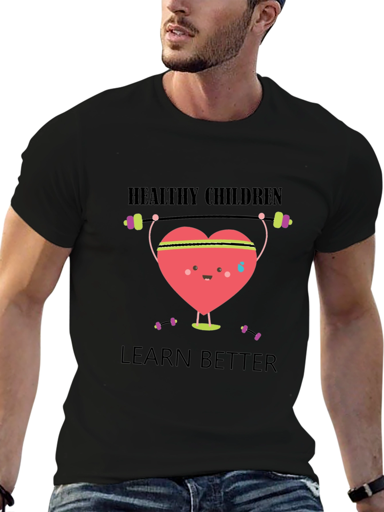 Healthy Children Learn Better Graphic T-Shirt