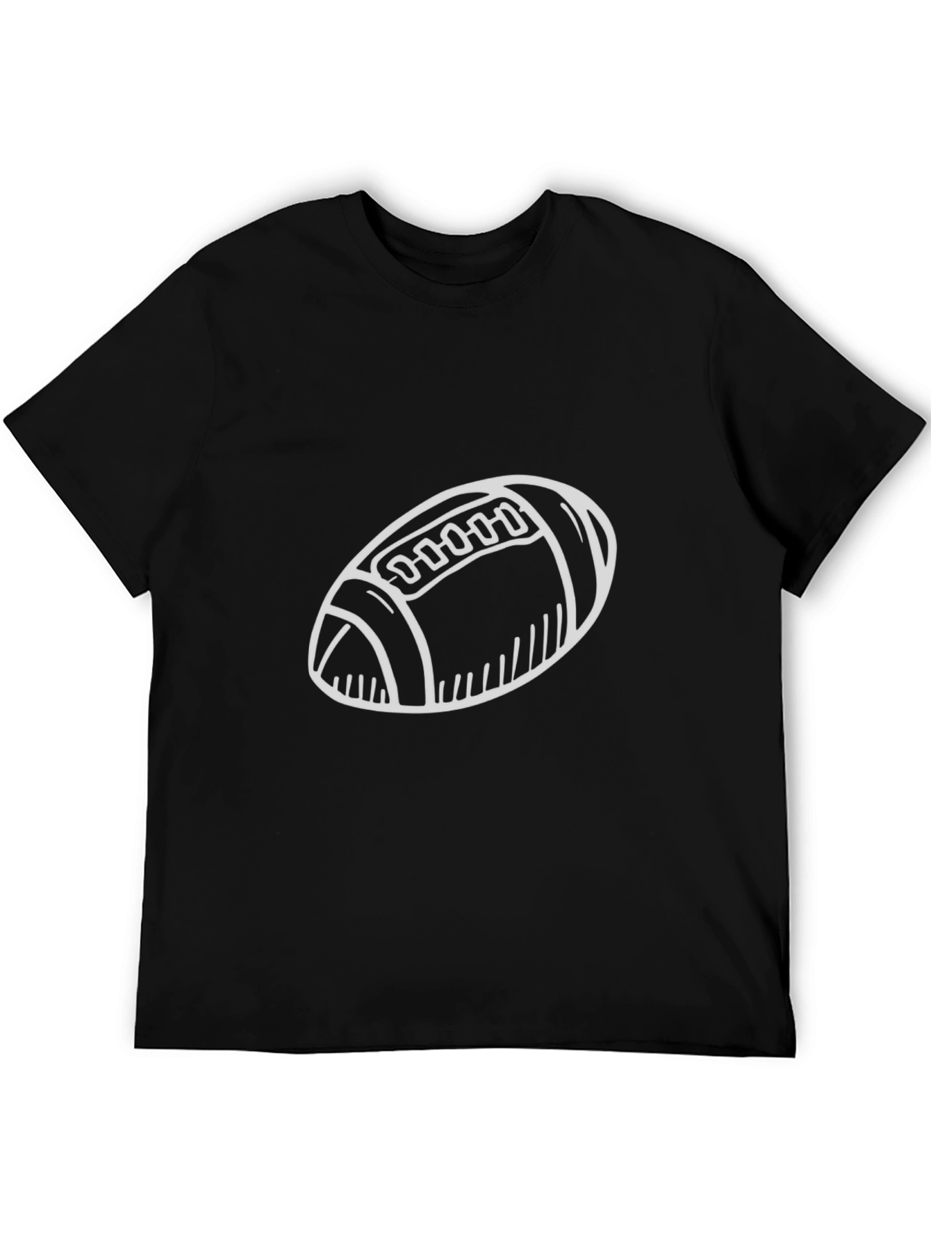 Football Graphic Black T-Shirt