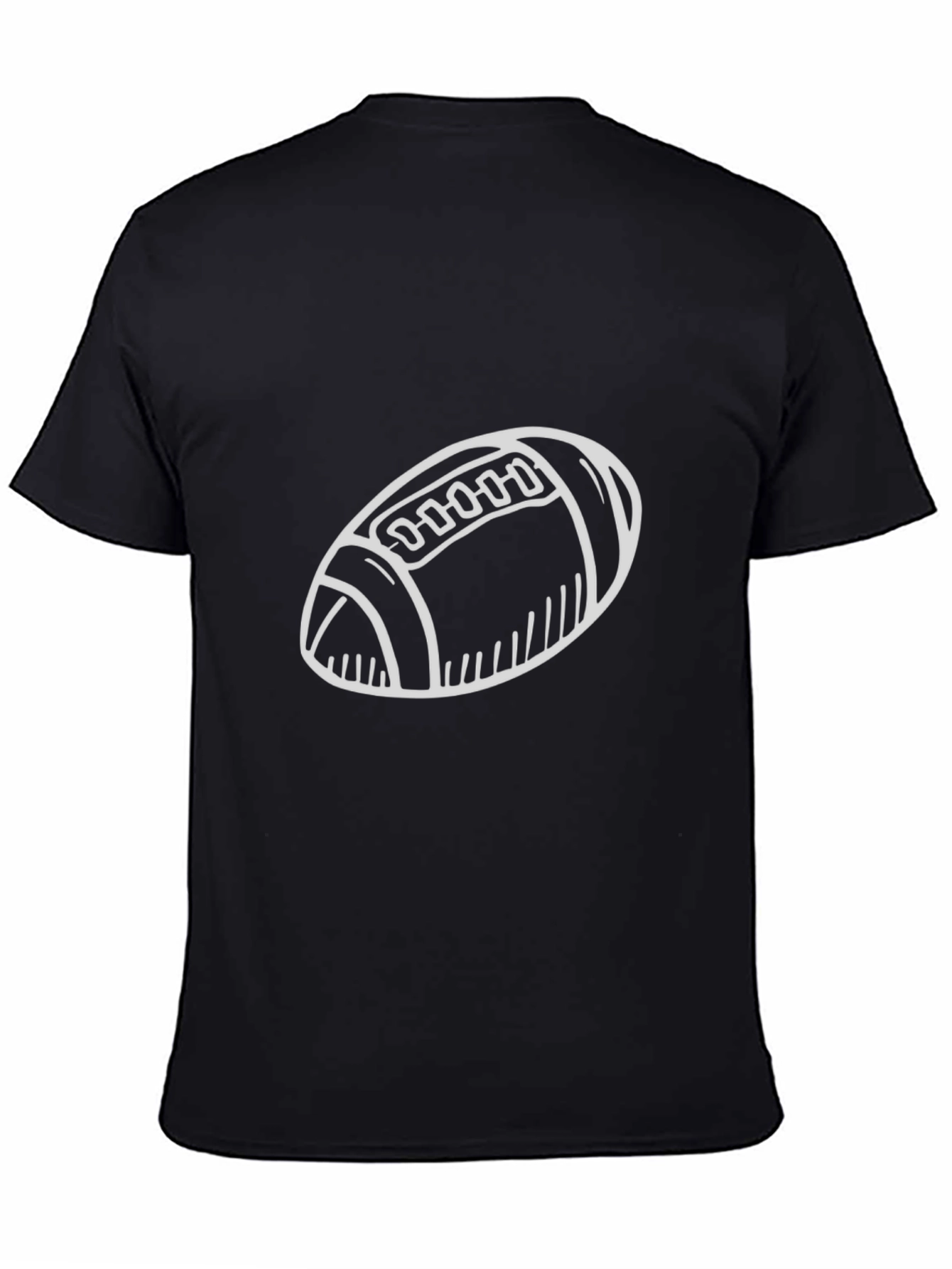 Football Graphic Black T-Shirt