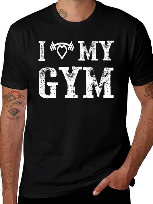 I Love My Gym Black T-Shirt - Workout Apparel