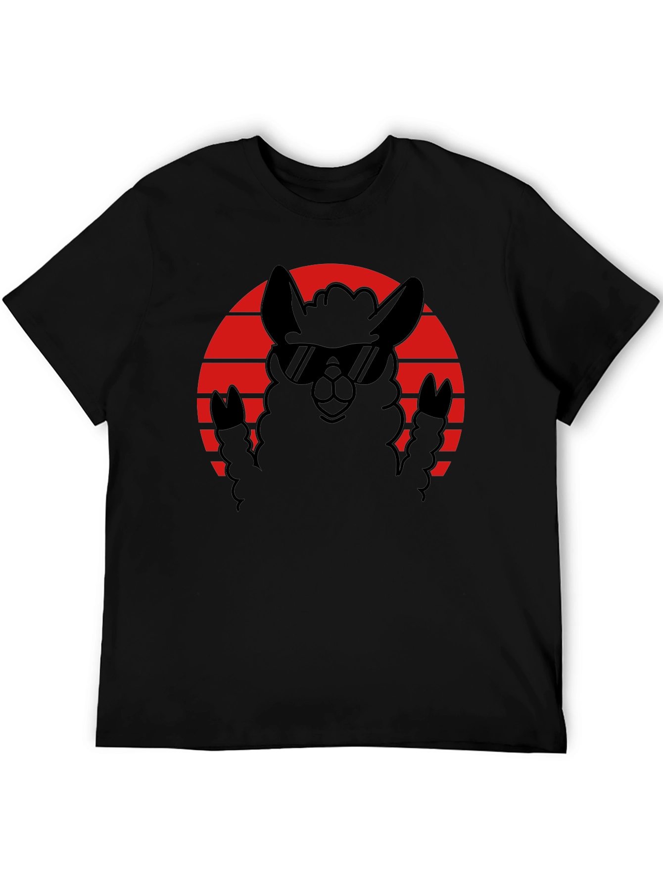 Cool Llama Sunset T-Shirt - Black Graphic Tee