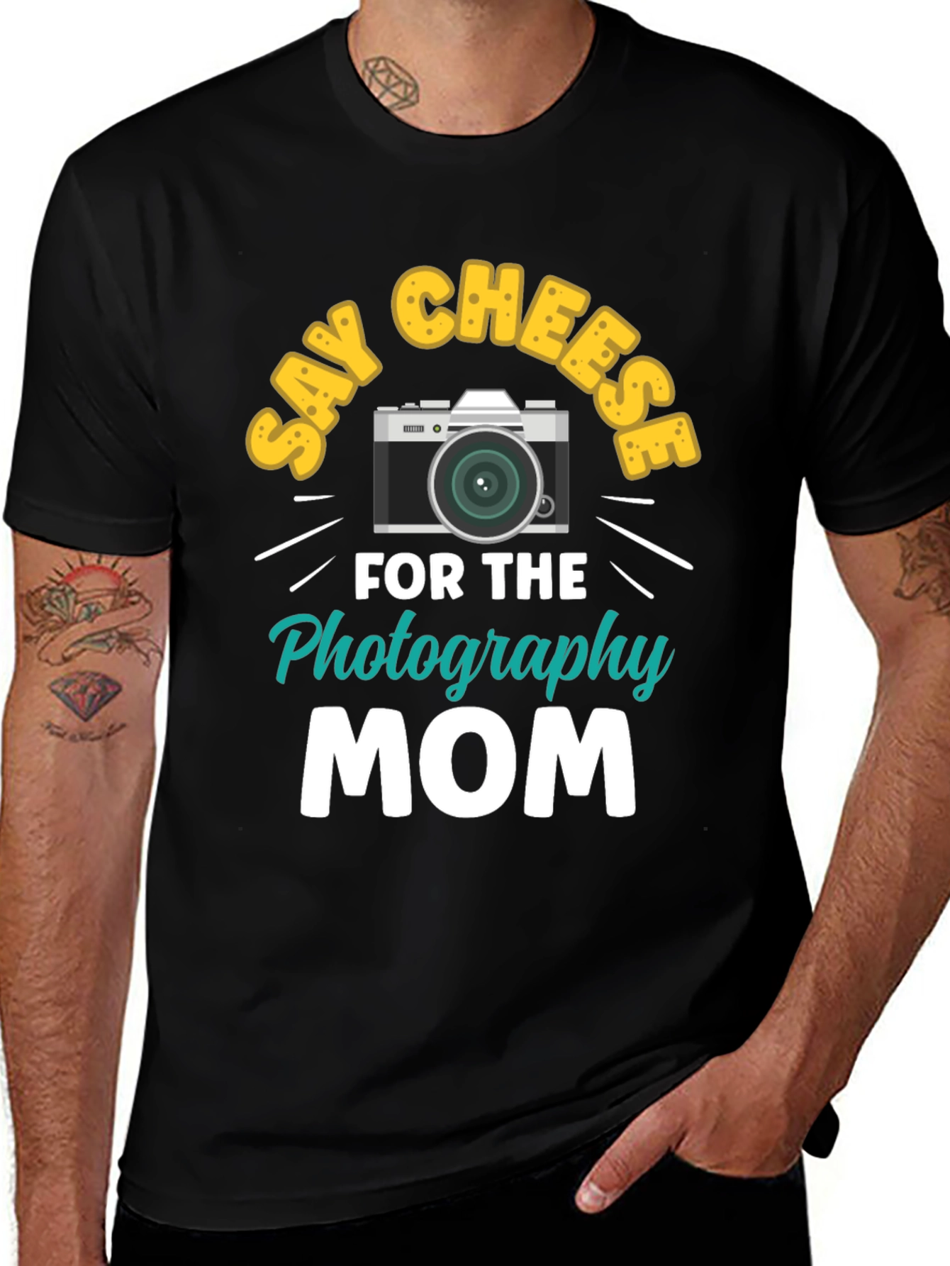 Say Cheese Photography Mom T-Shirt