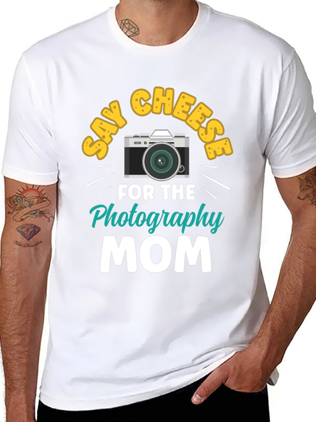 Say Cheese Photography Mom T-Shirt